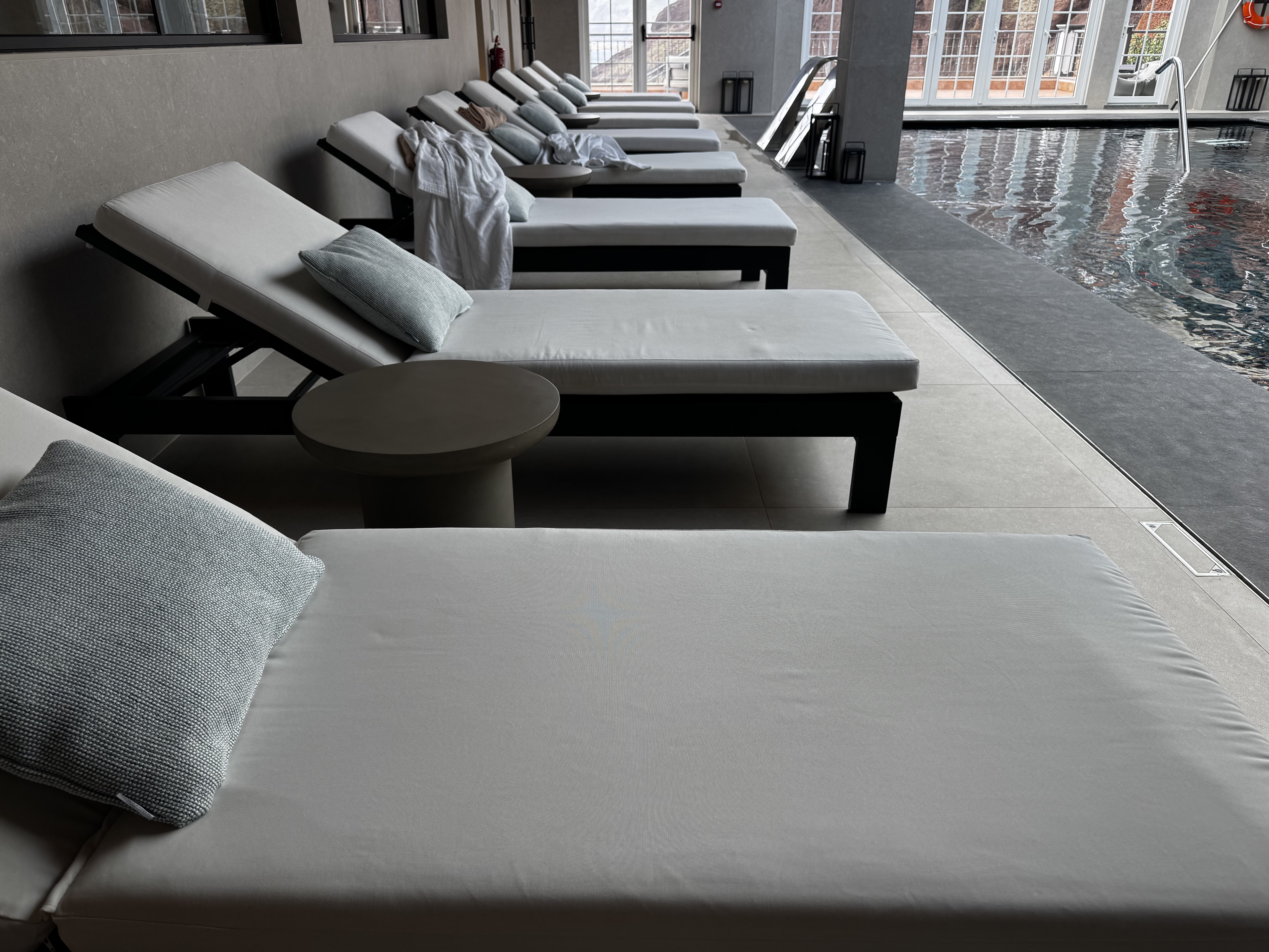 Dreams Madeira Hyatt All Inclusive spa loungers