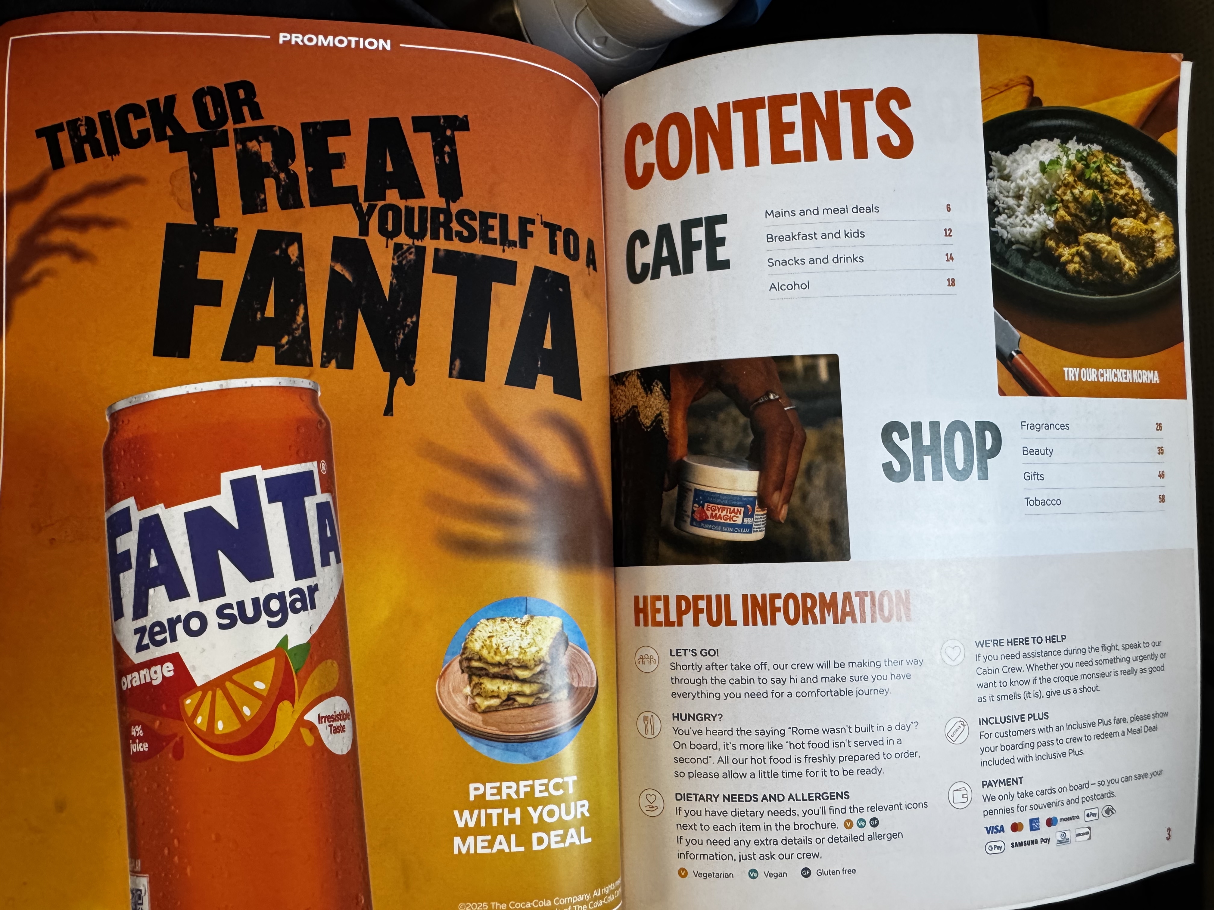 EasyJet shopping magazine information
