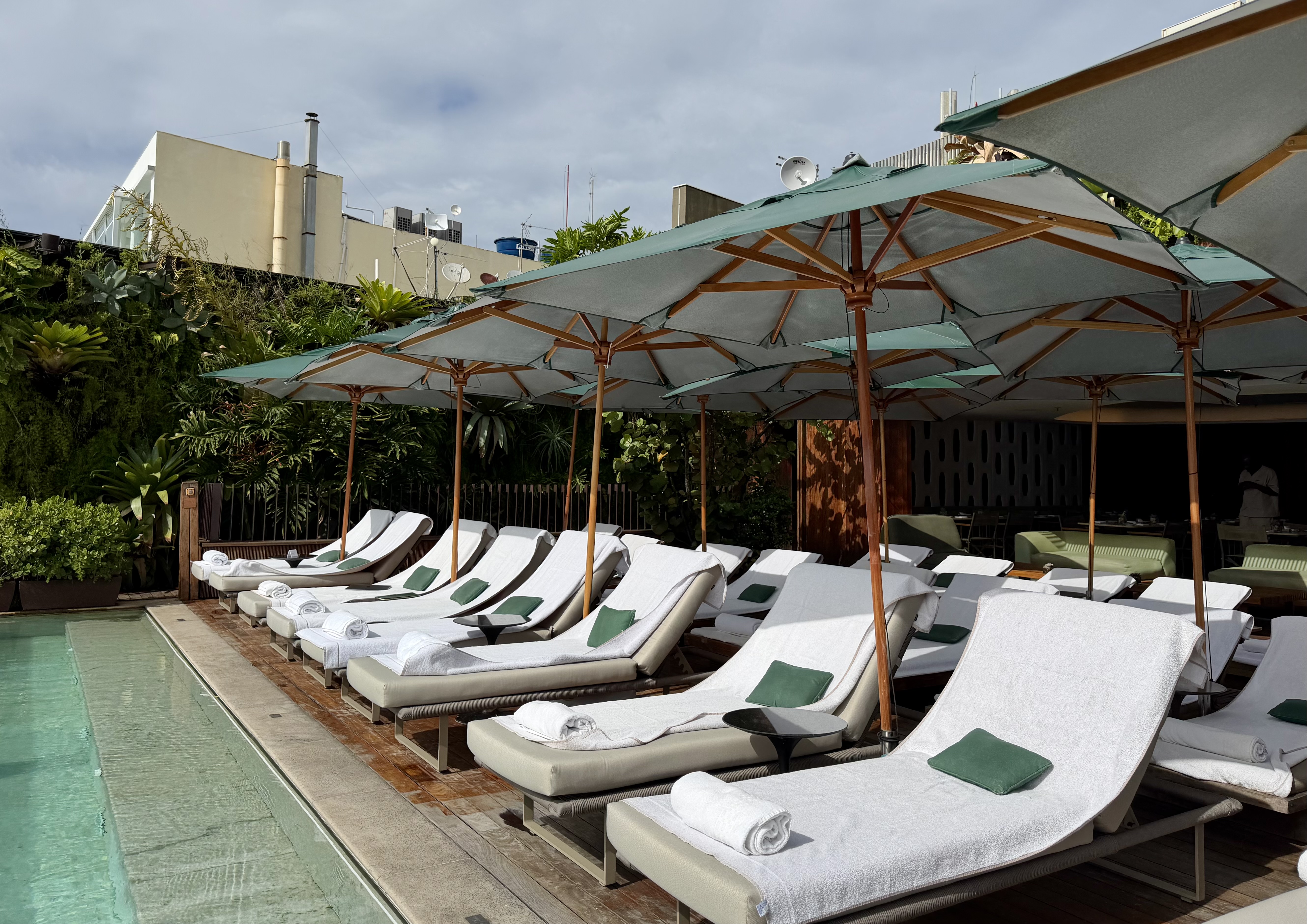 Emiliano Rio rooftop pool front row