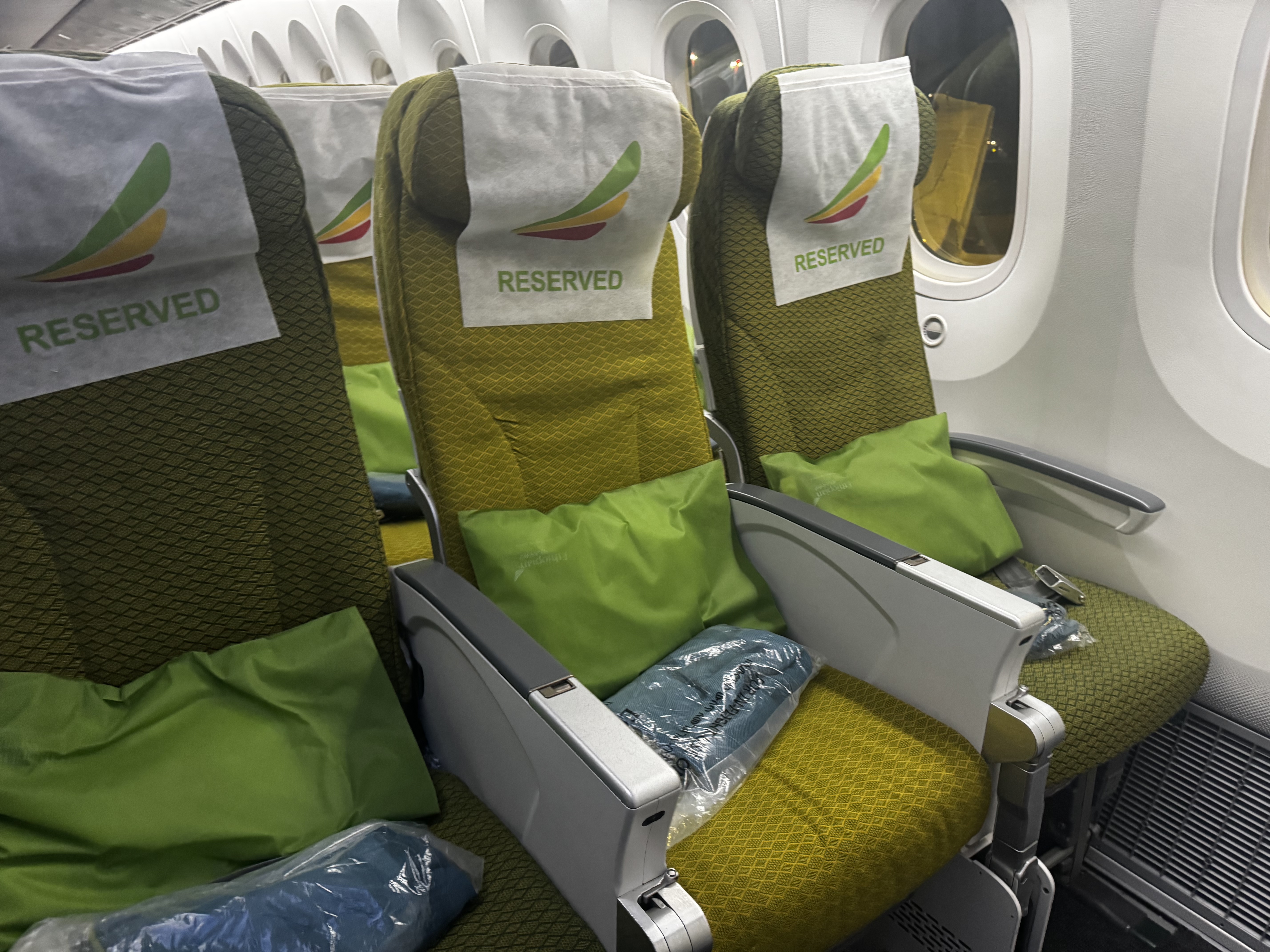 Ethiopian Airlines Boeing 787 9 FCO ADD bulkhead seats Ethiopian Airlines Boeing 787 9 FCO ADD bulkhead seats
