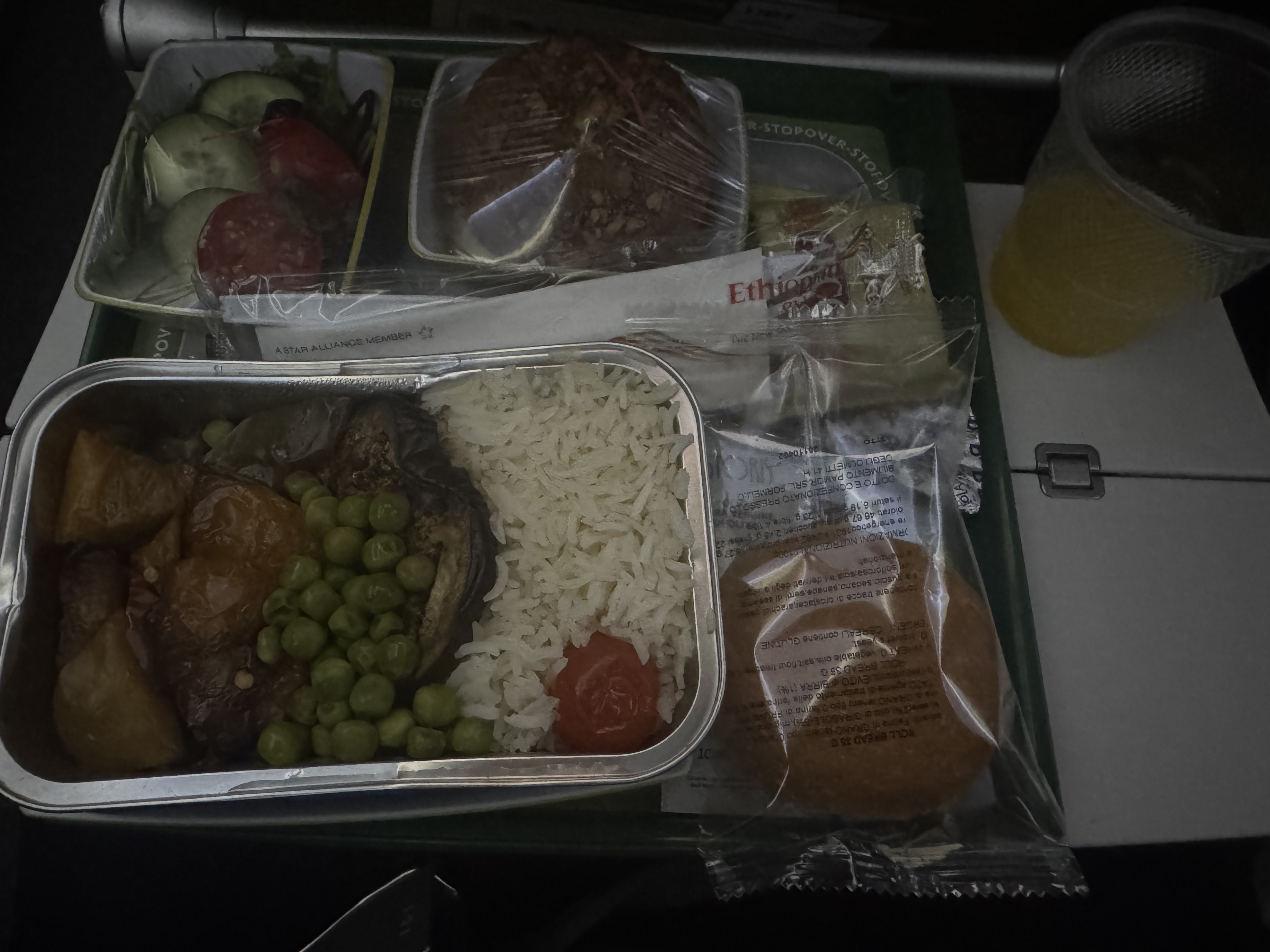 Ethiopian Airlines Boeing 787 9 FCO ADD veg meal Ethiopian Airlines Boeing 787 9 FCO ADD veg meal