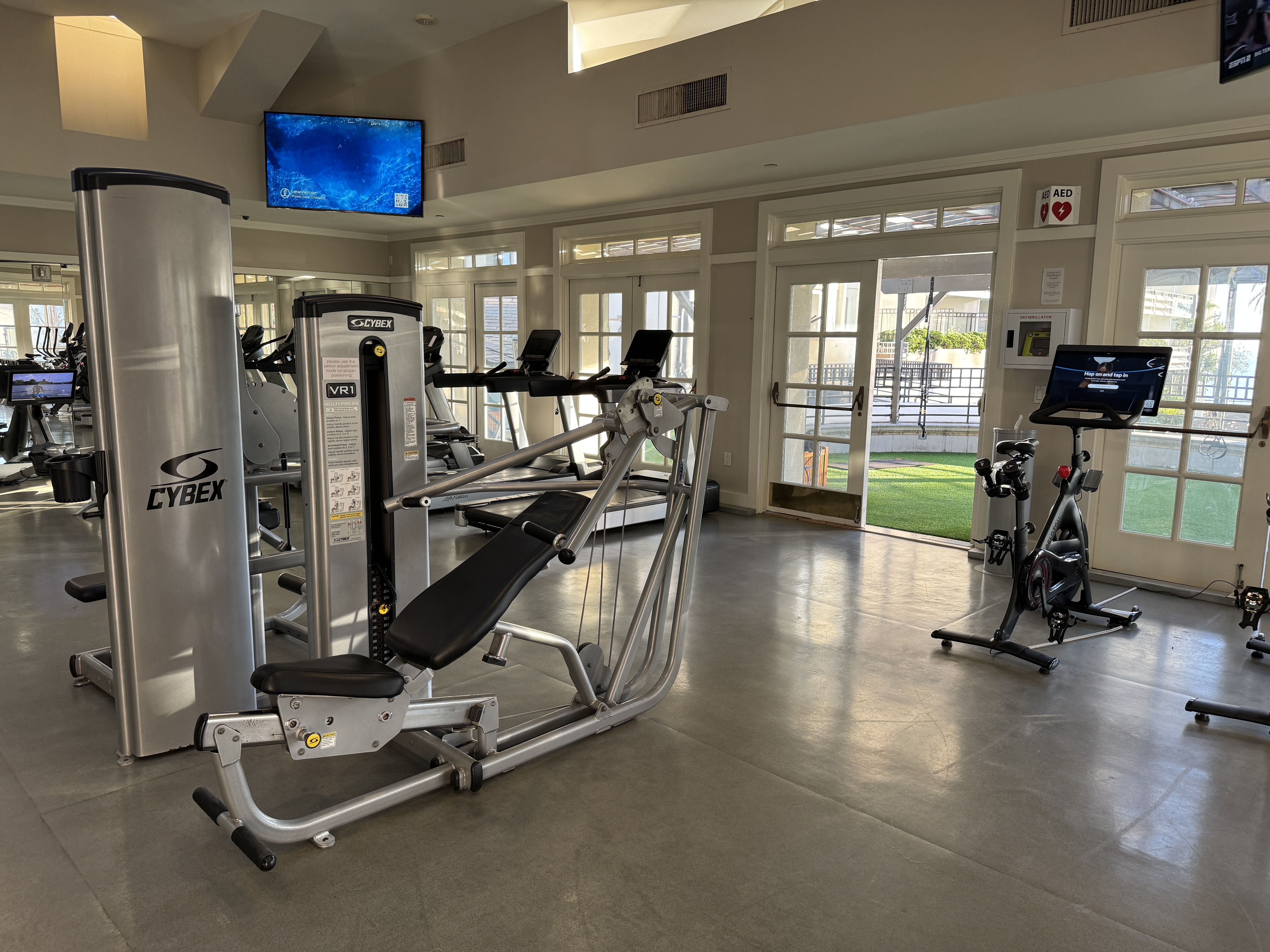 Fairmont Miramar fitness center weights