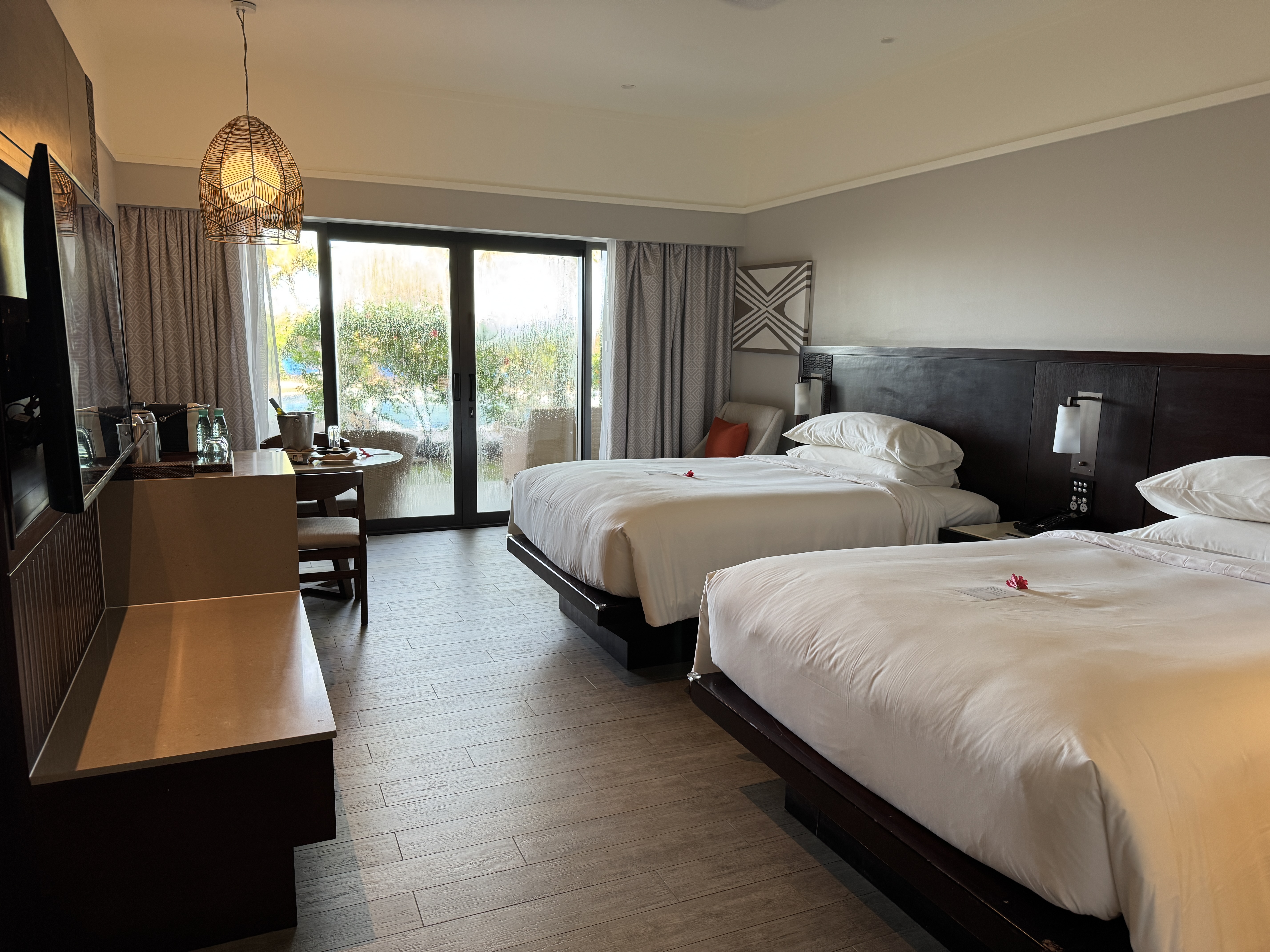 Fiji Marriott Resort Momi Bay double room view to pool