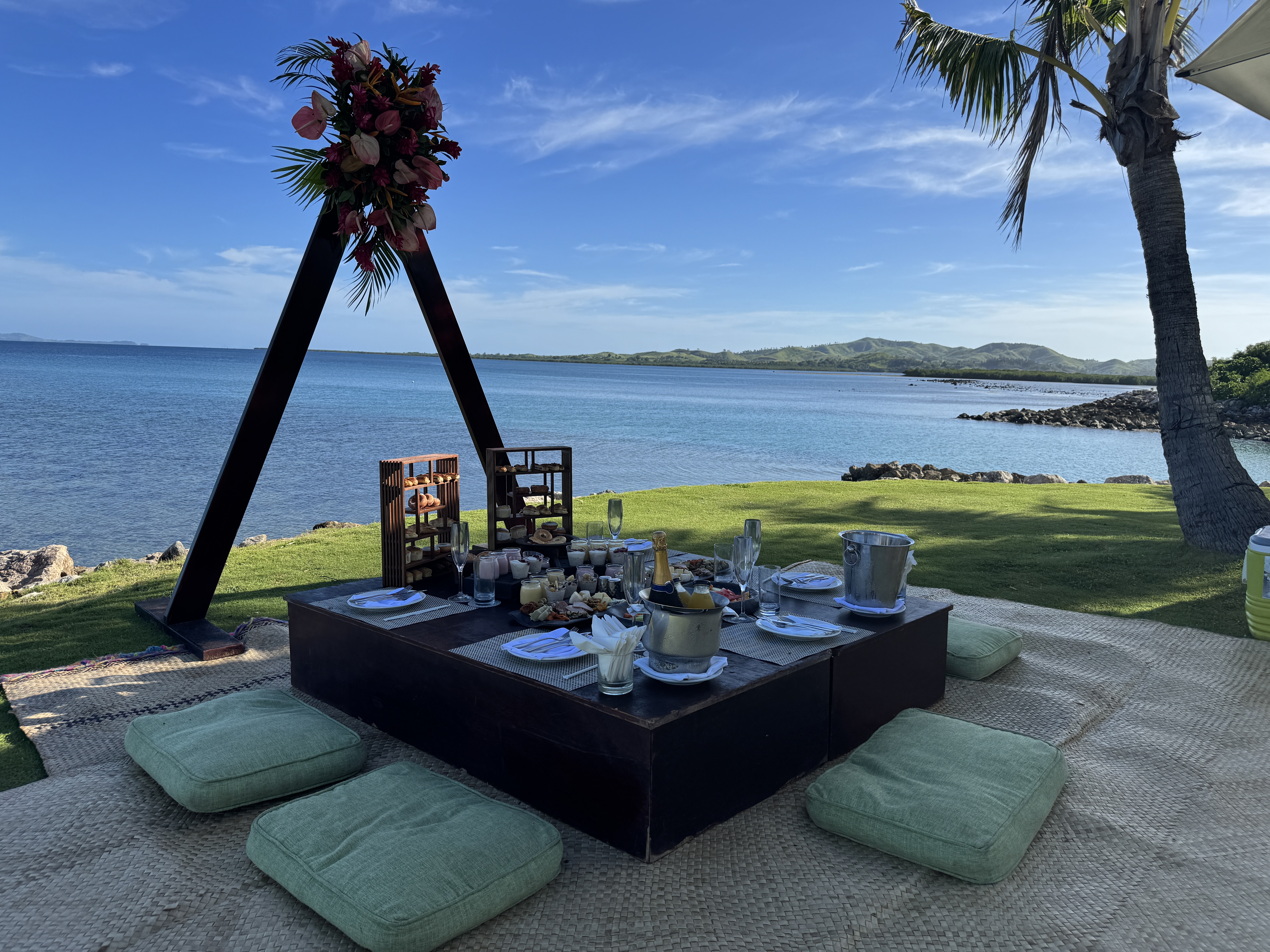 Fiji Marriott Resort Momi Bay private breakfast