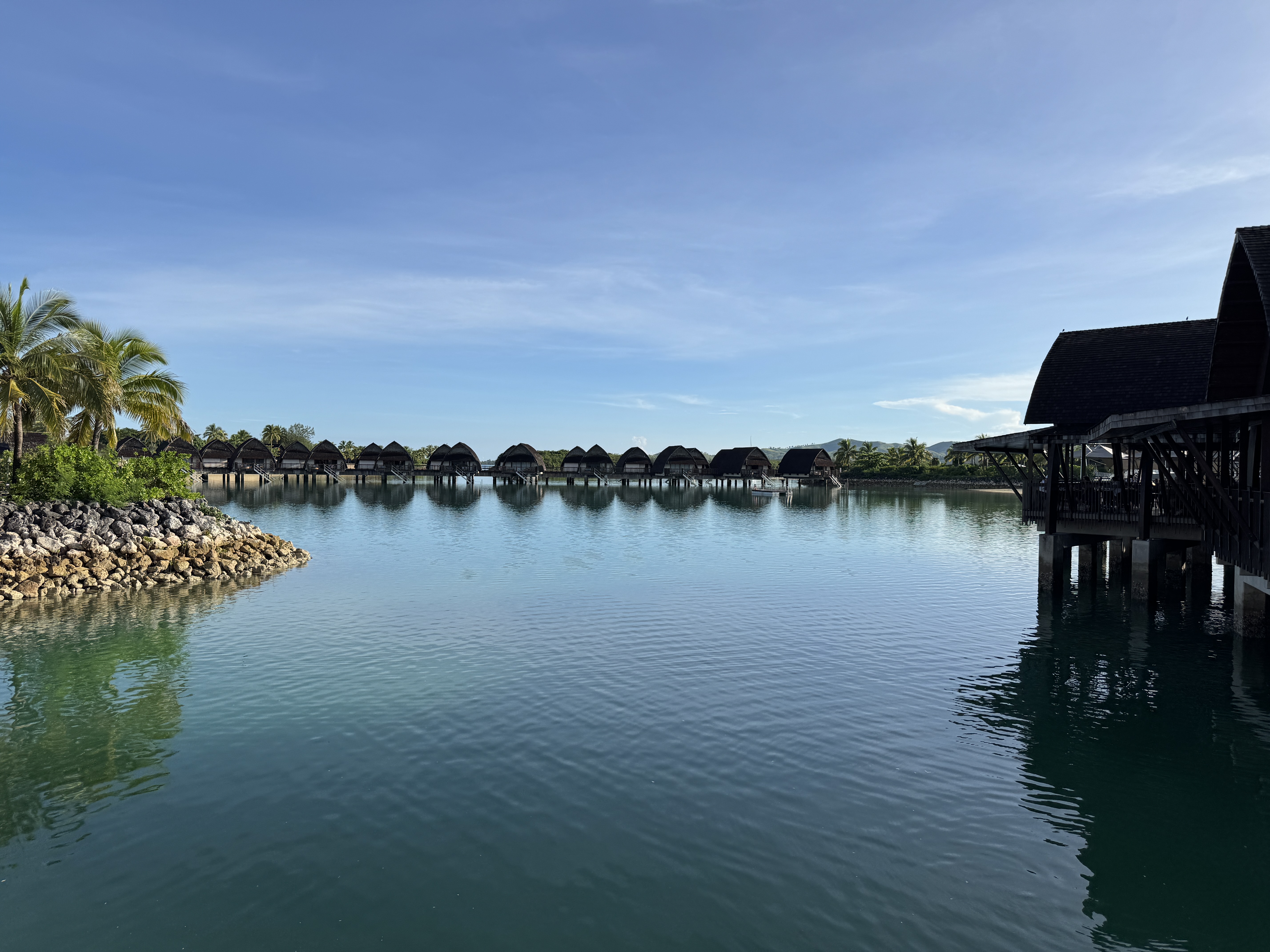 Fiji Marriott Resort Momi Bay view across lagoon