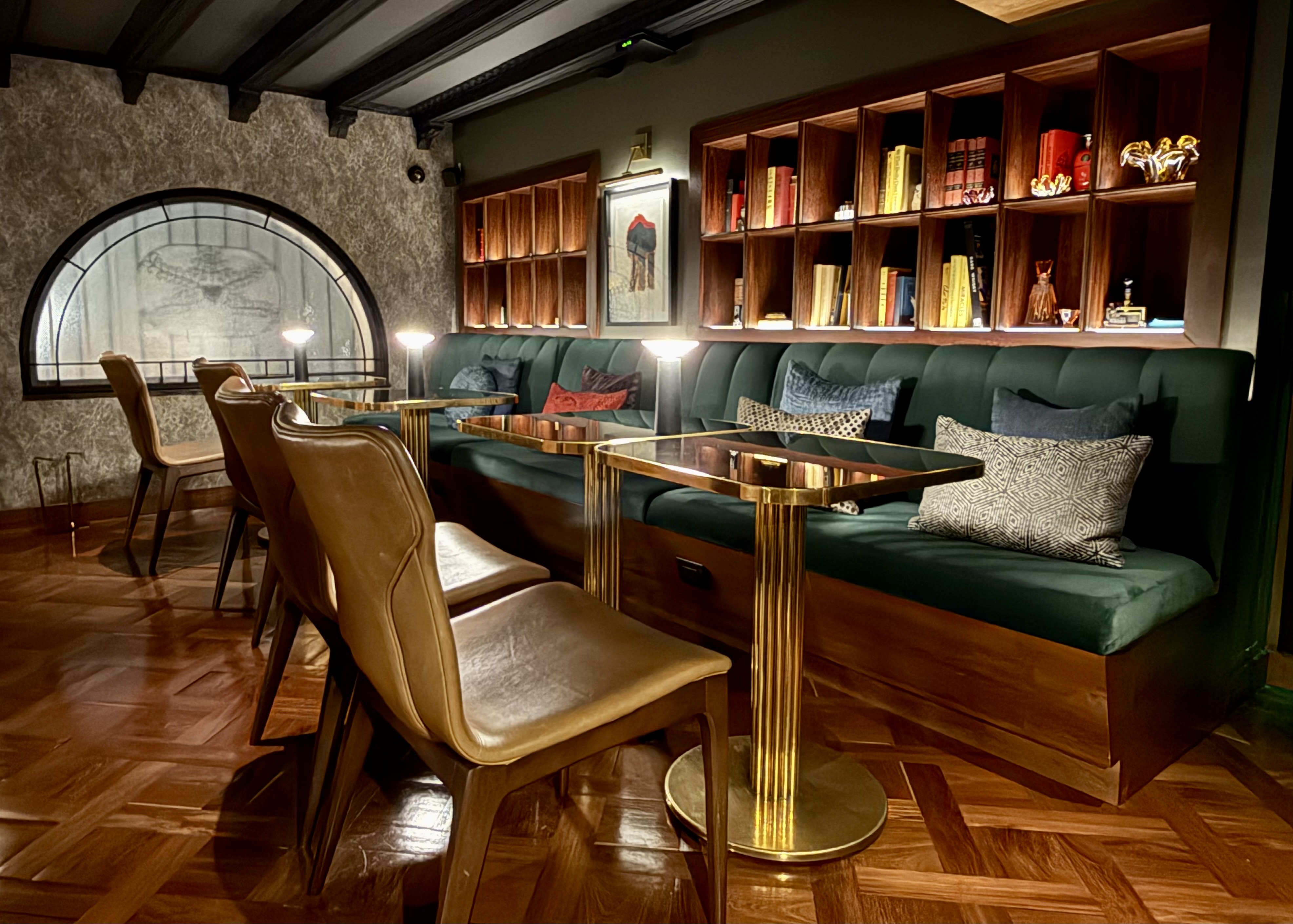 Four Seasons Casa Medina Bogota Boulevardier speakeasy seating Four Seasons Casa Medina Bogota Boulevardier speakeasy seating
