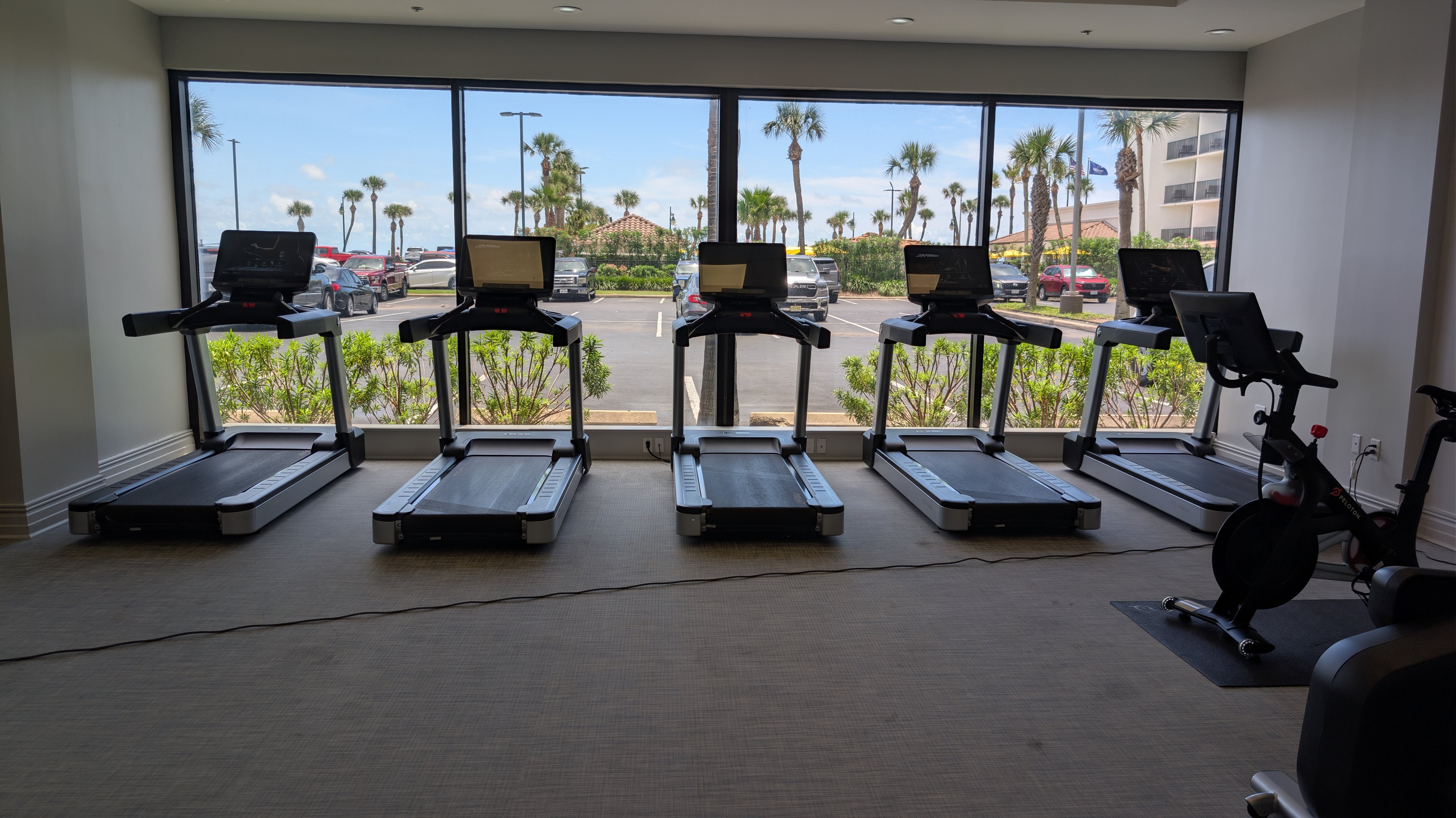 Hilton Galveston Island Resort fitness center cardio