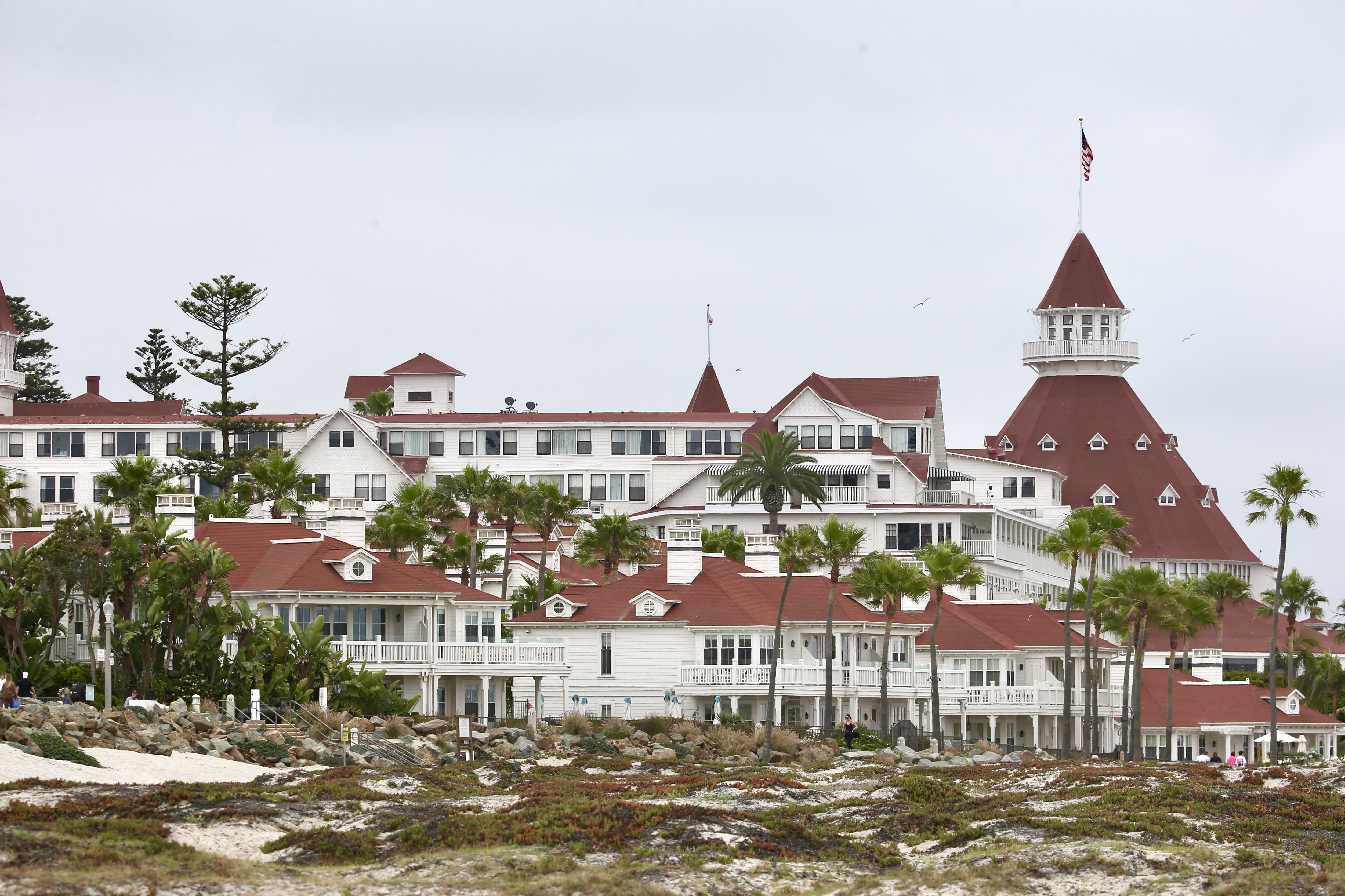 Hotel del Coronado Exterior From Beach Hilton Upgraded Points LLC 3 Hotel del Coronado Exterior From Beach Hilton Upgraded Points LLC 3