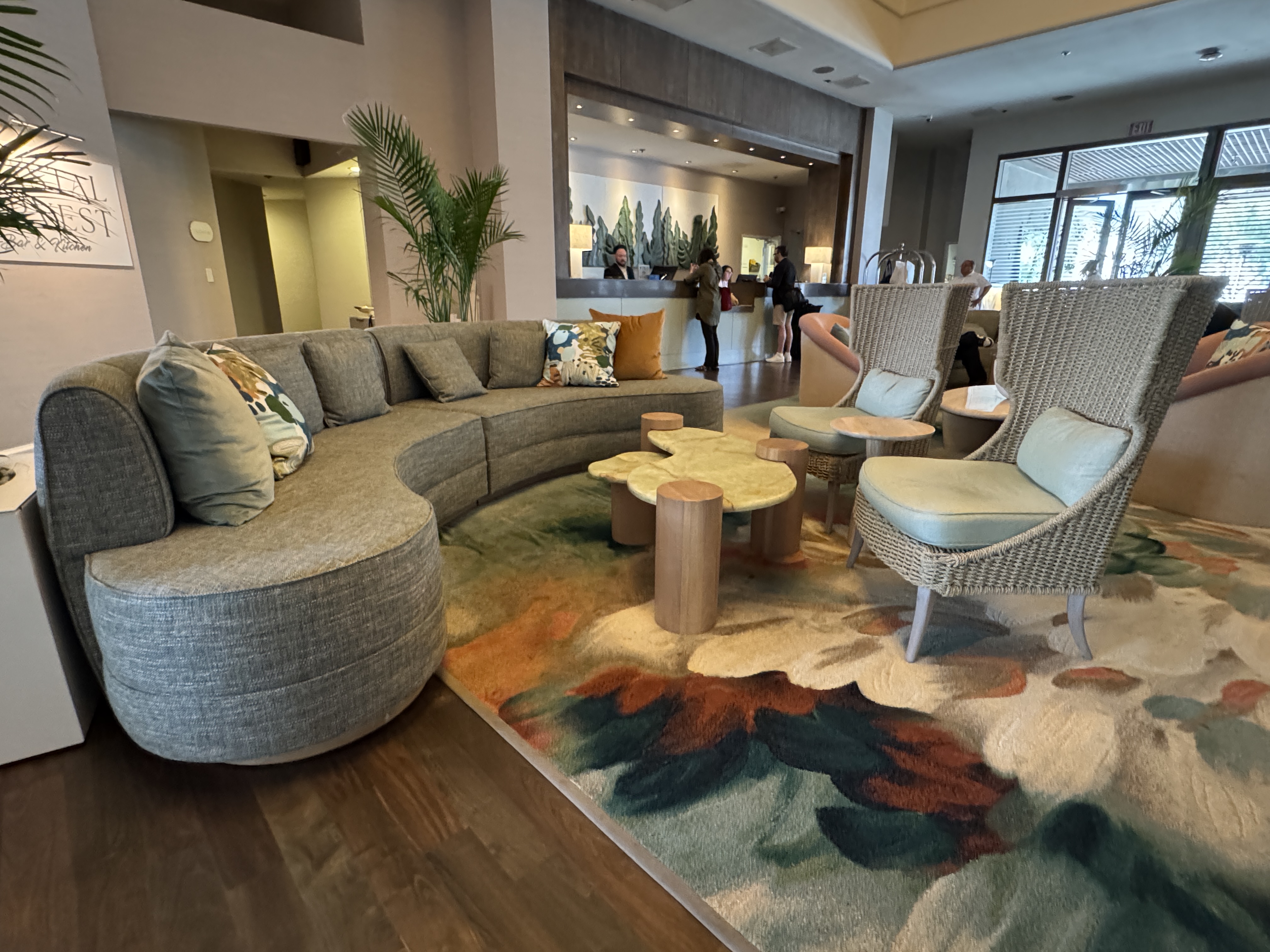 Hyatt Centric Delfina Santa Monica lobby seating