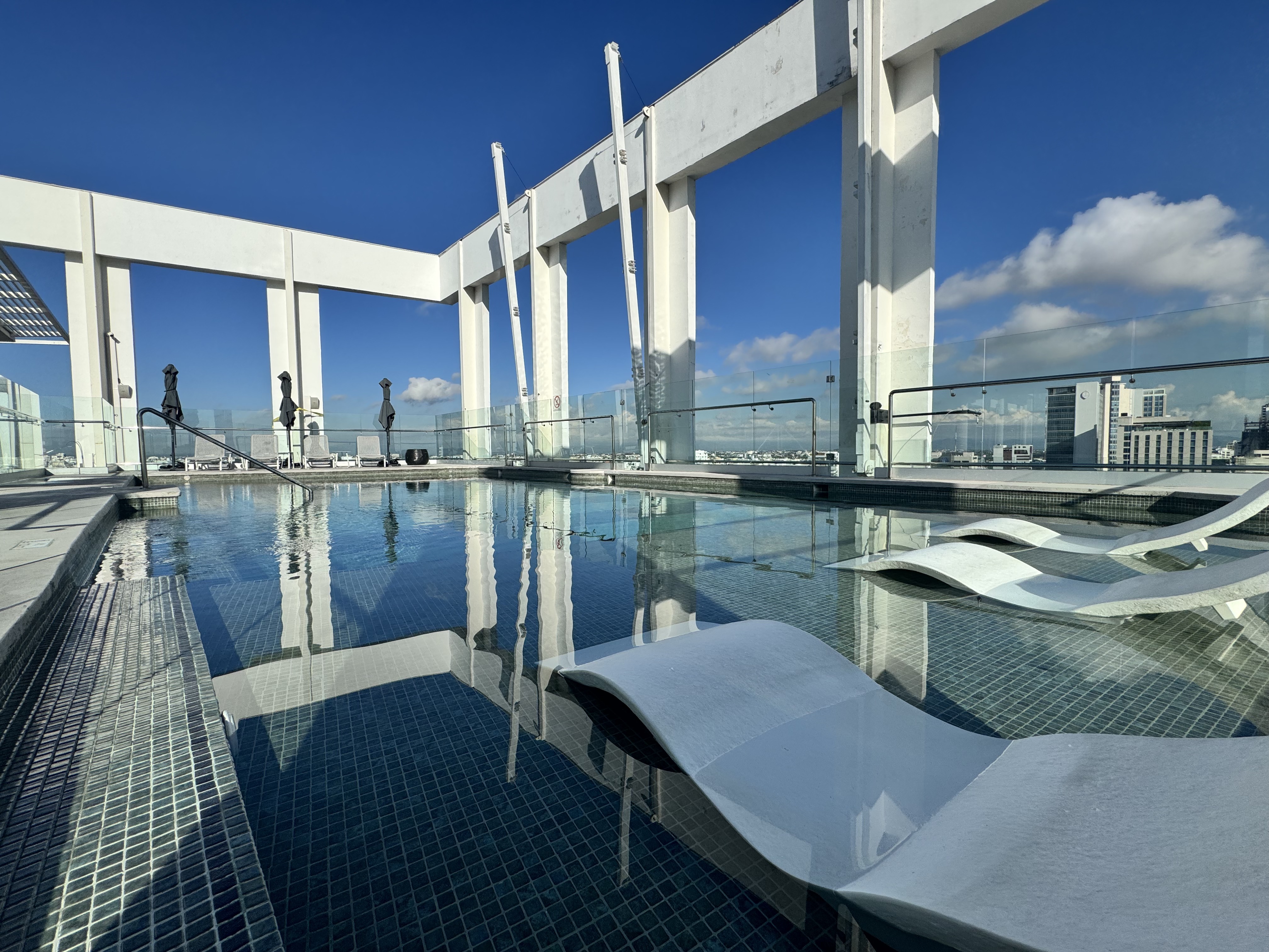 Hyatt Centric Santo Domingo Rooftop Pool Loungers