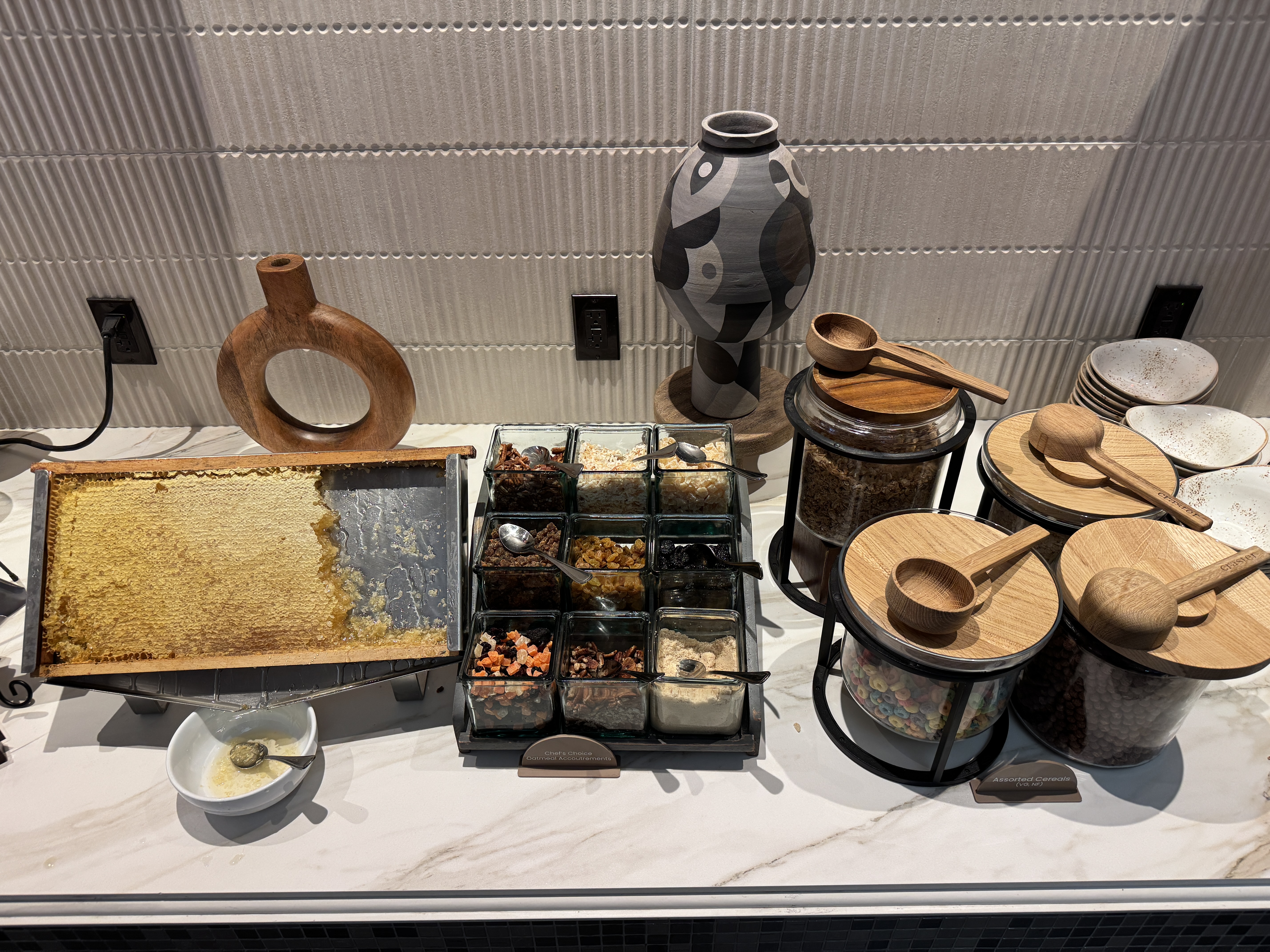 Hyatt Regency Austin Cypress Grove breakfast honeycomb cereals