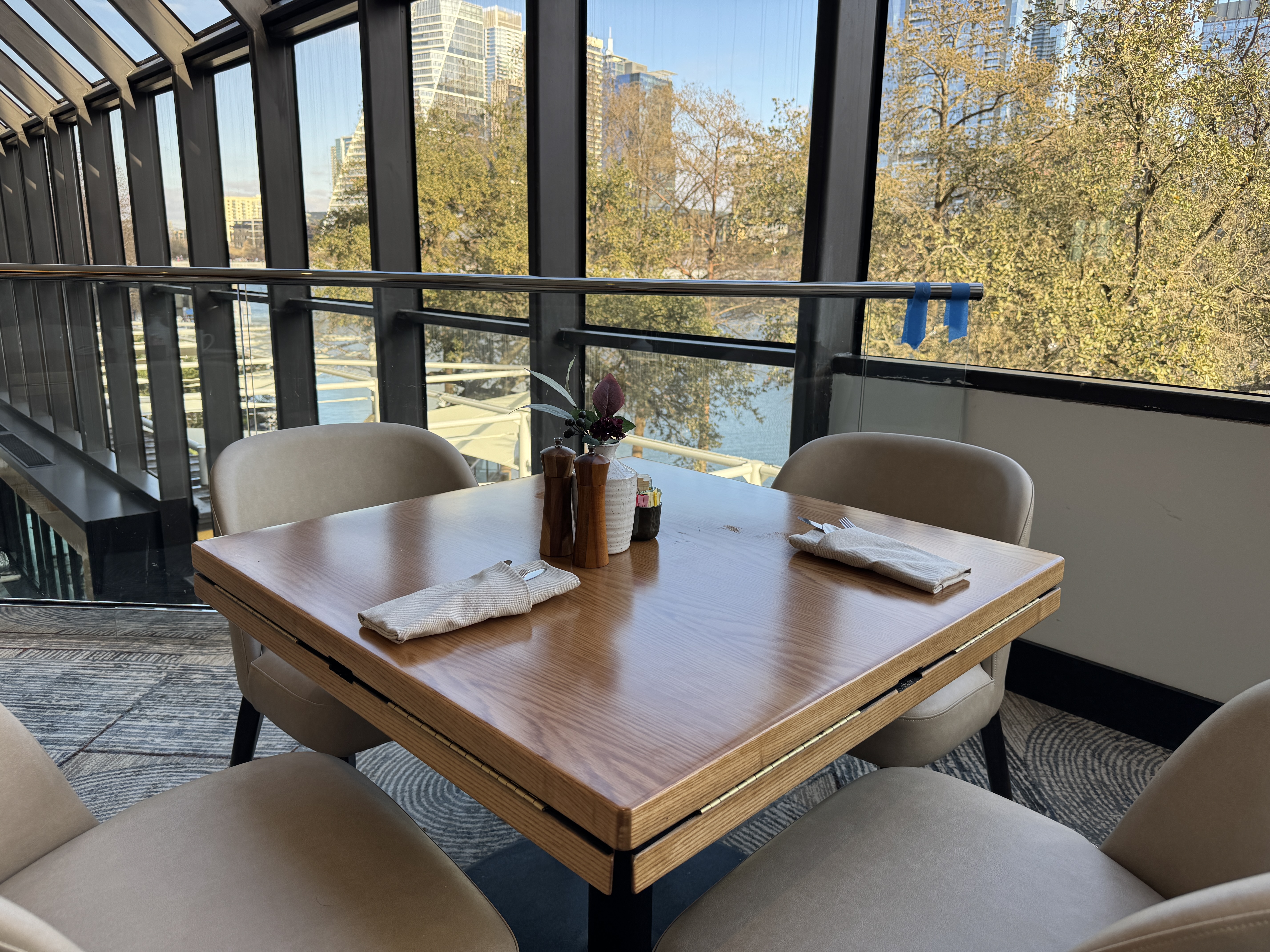 Hyatt Regency Austin Cypress Grove breakfast view