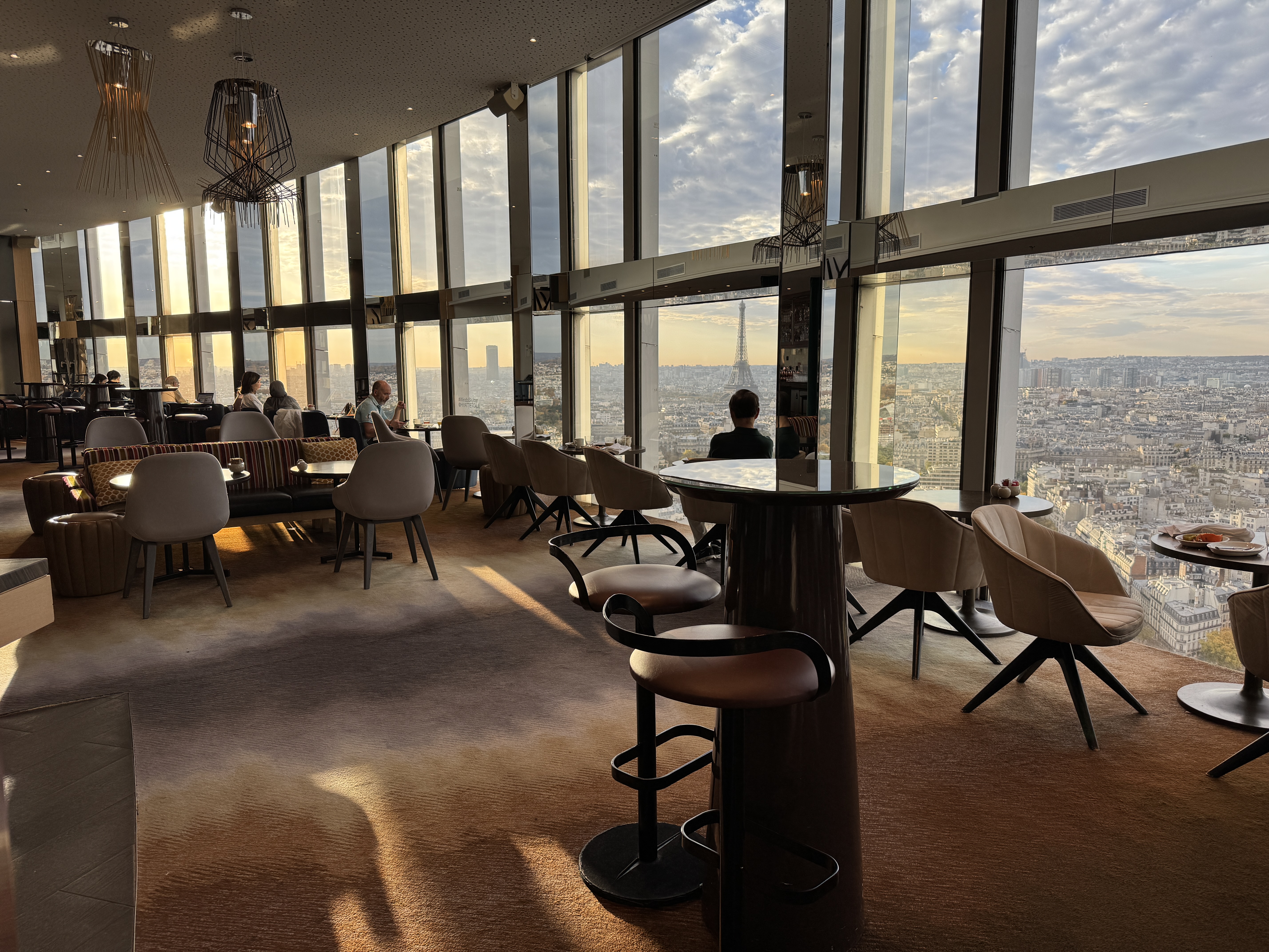 Hyatt Regency Paris Etoile Regency Club breakfast view Hyatt Regency Paris Etoile Regency Club breakfast view