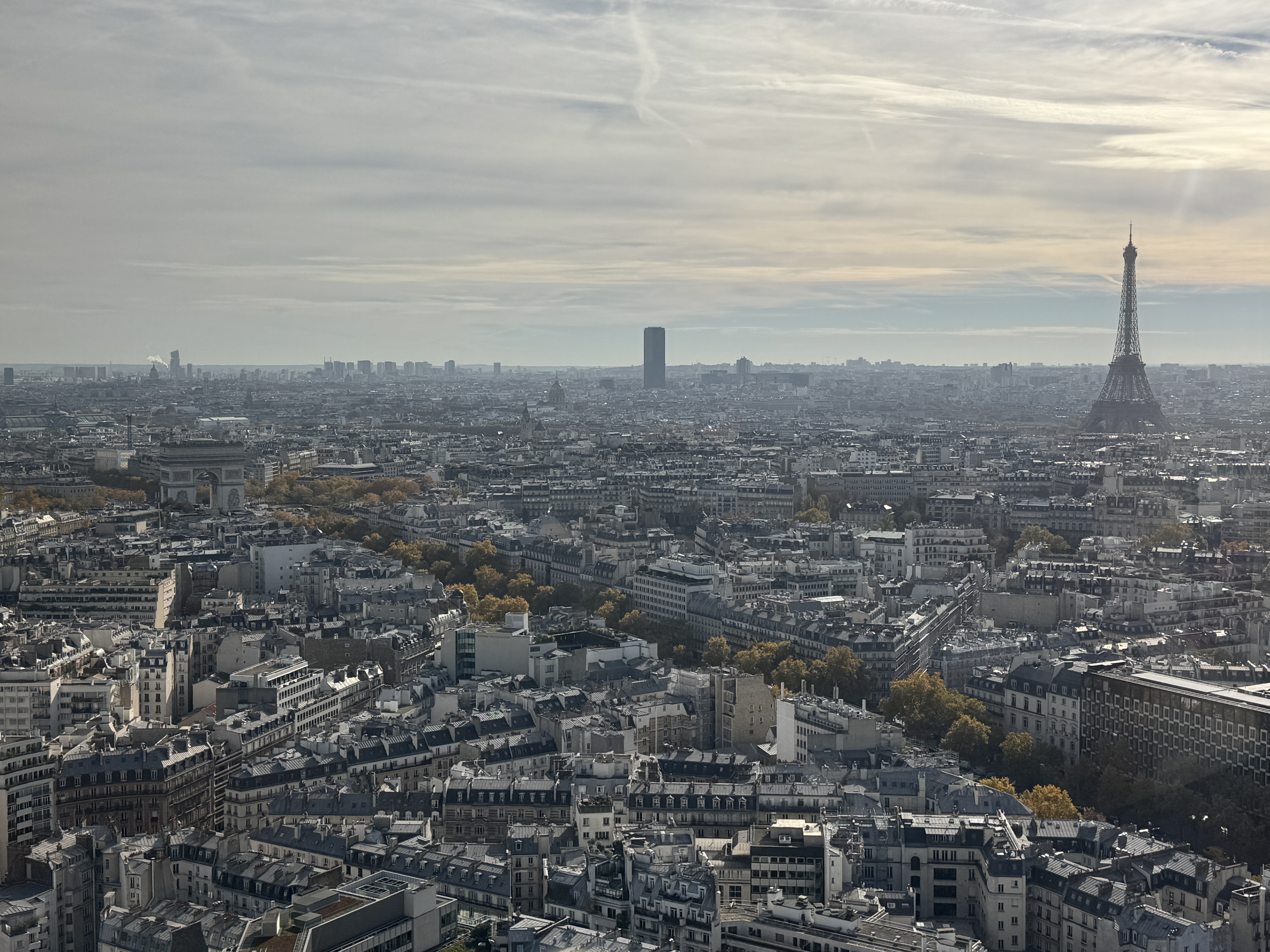 Hyatt Regency Paris Etoile day view from lounge Hyatt Regency Paris Etoile day view from lounge