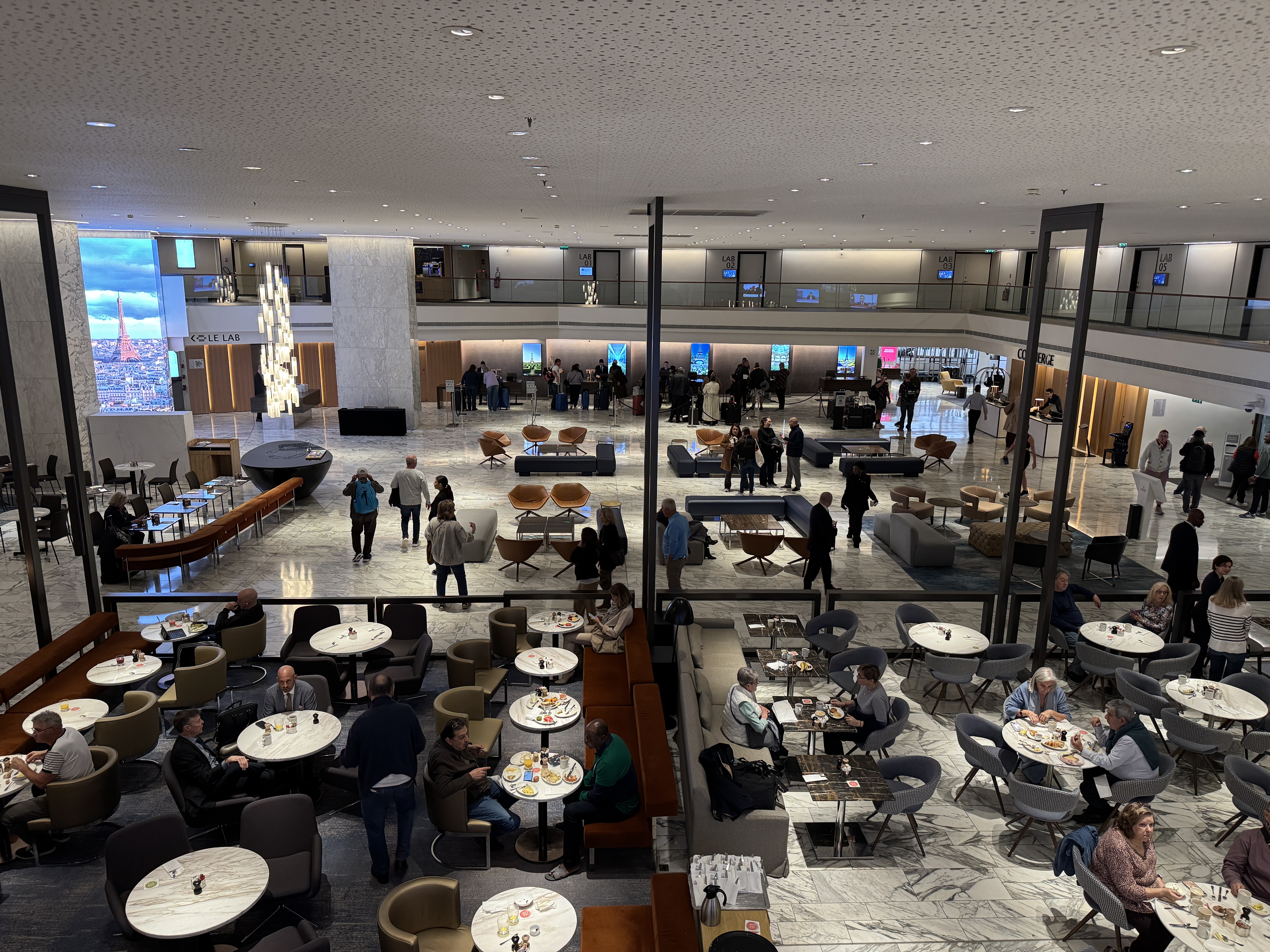 Hyatt Regency Paris Etoile lobby view Hyatt Regency Paris Etoile lobby view