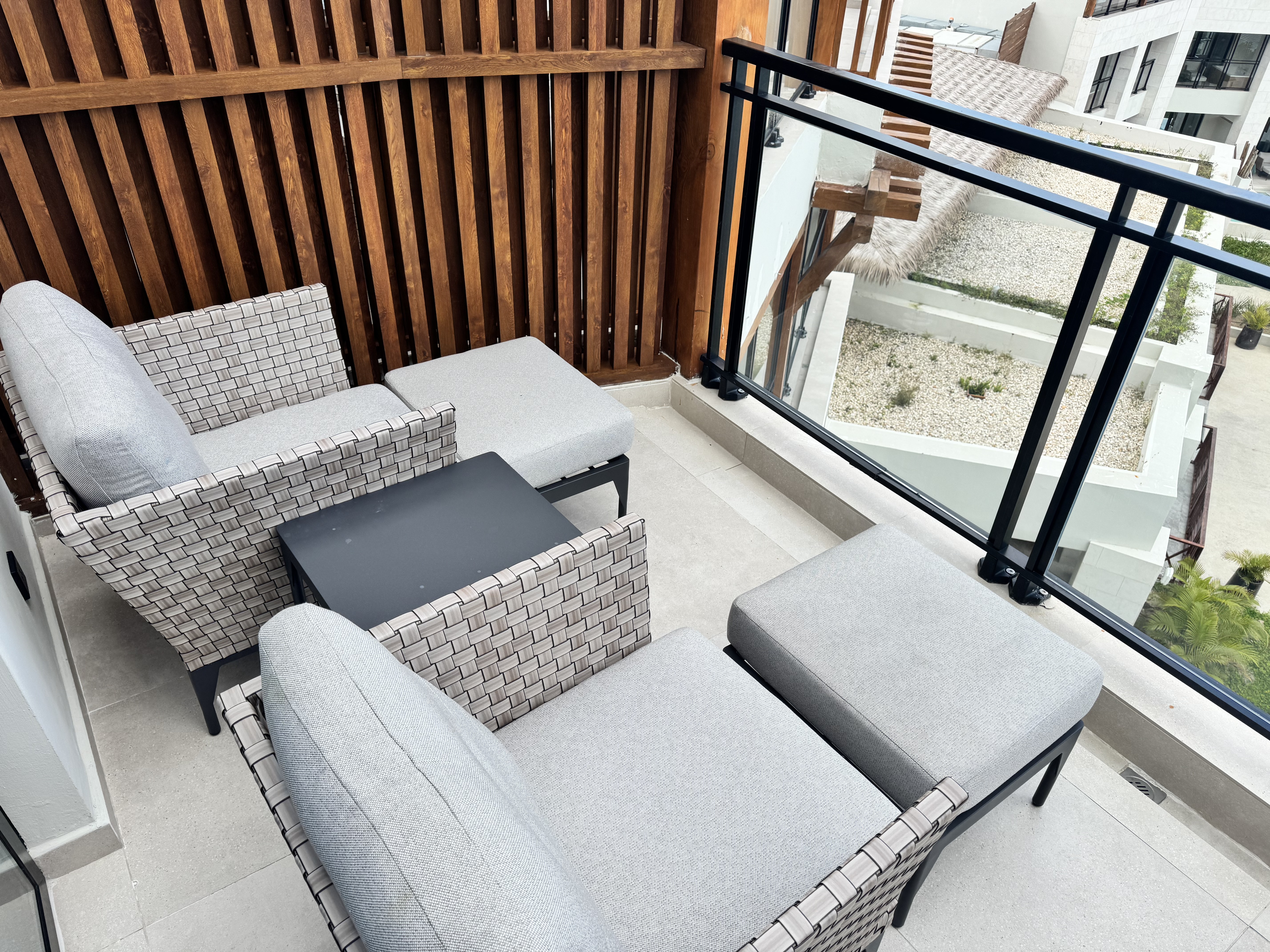 Hyatt Secrets Playa Esmeralda Preferred Club Ocean View Suite Balcony Seating