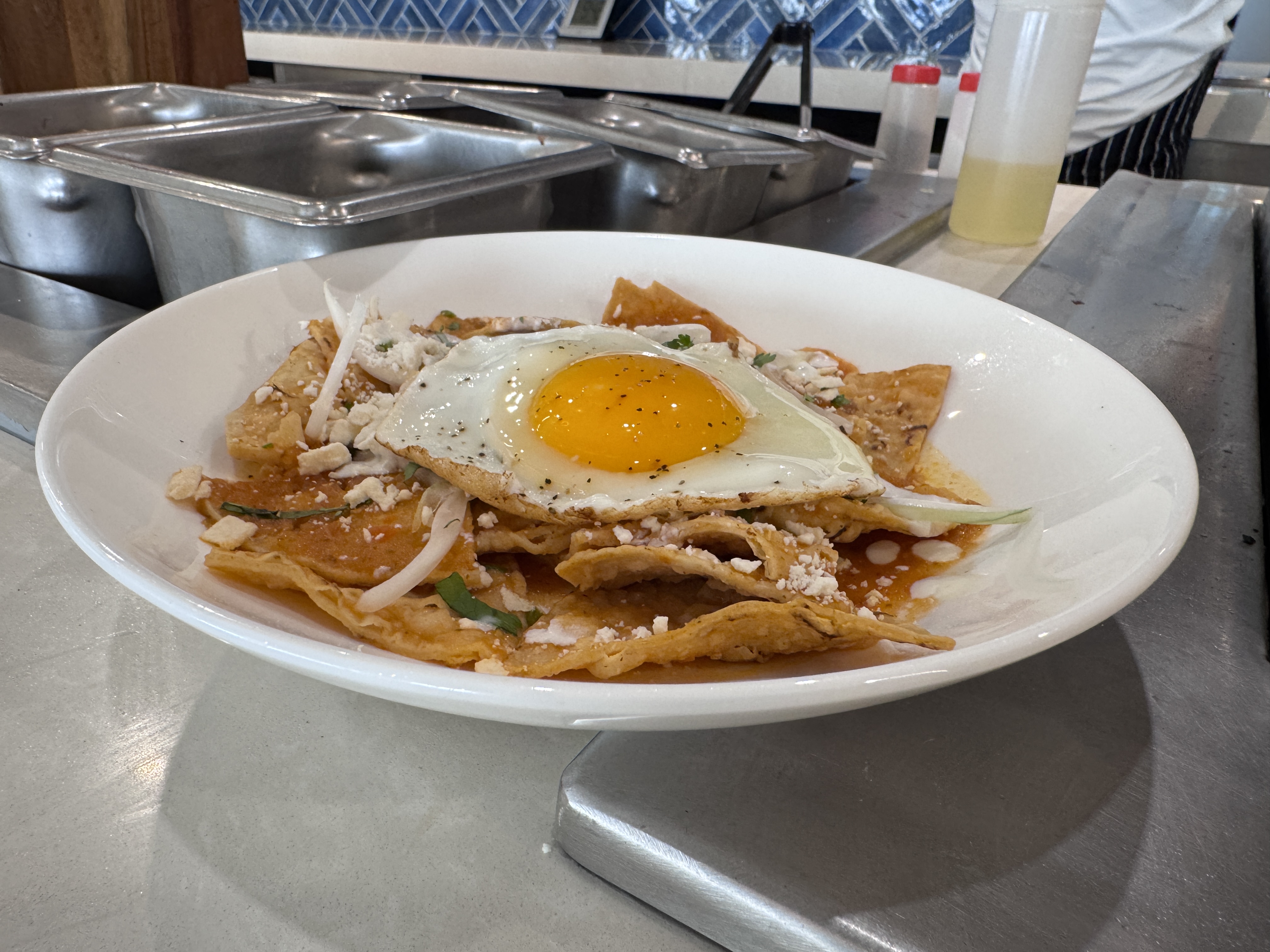 Hyatt Zilara Cancun Chilaquiles Fried Egg Plate
