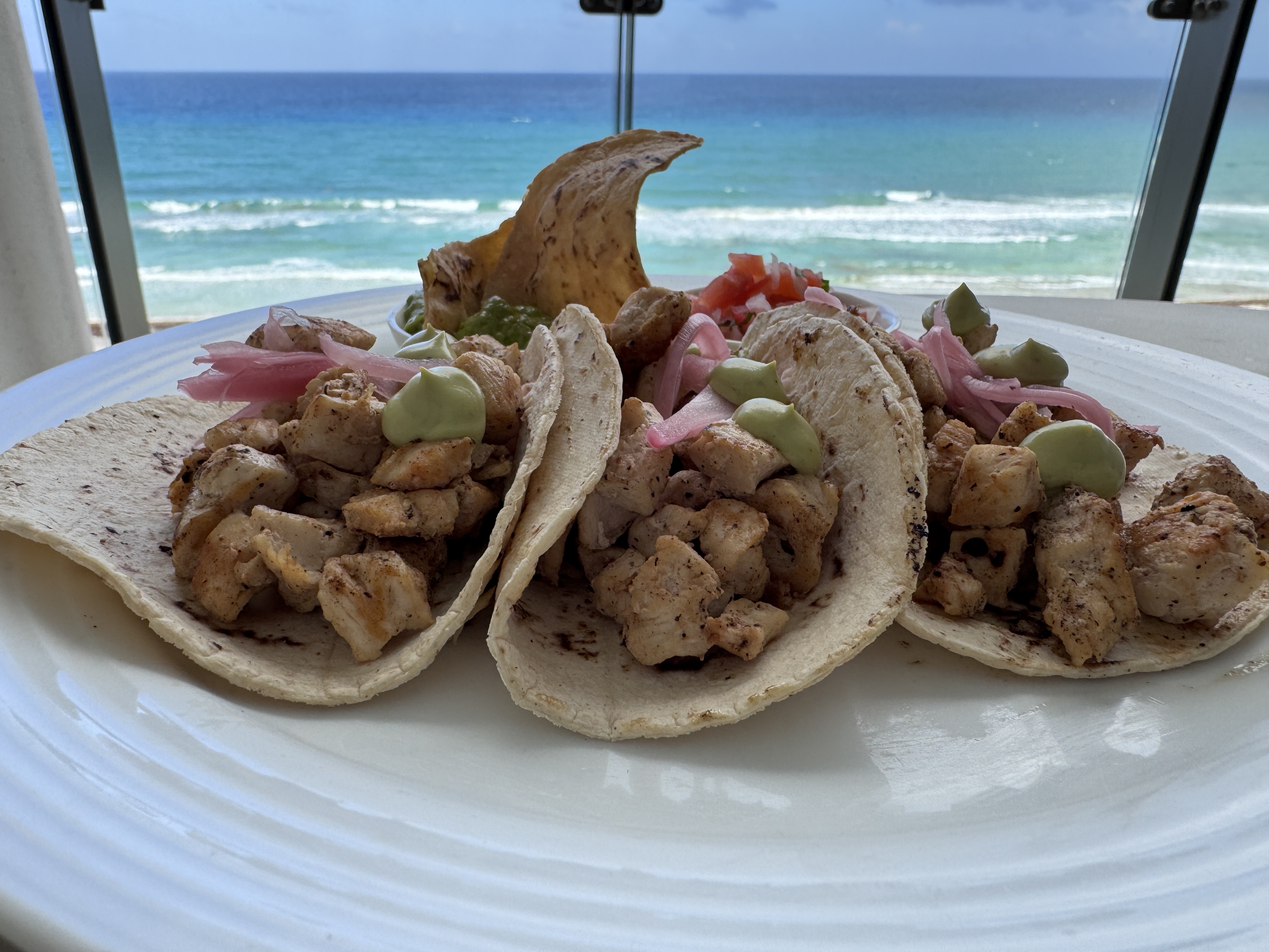 Hyatt Zilara Cancun Fish Tacos Plate Hyatt Zilara Cancun Fish Tacos Plate