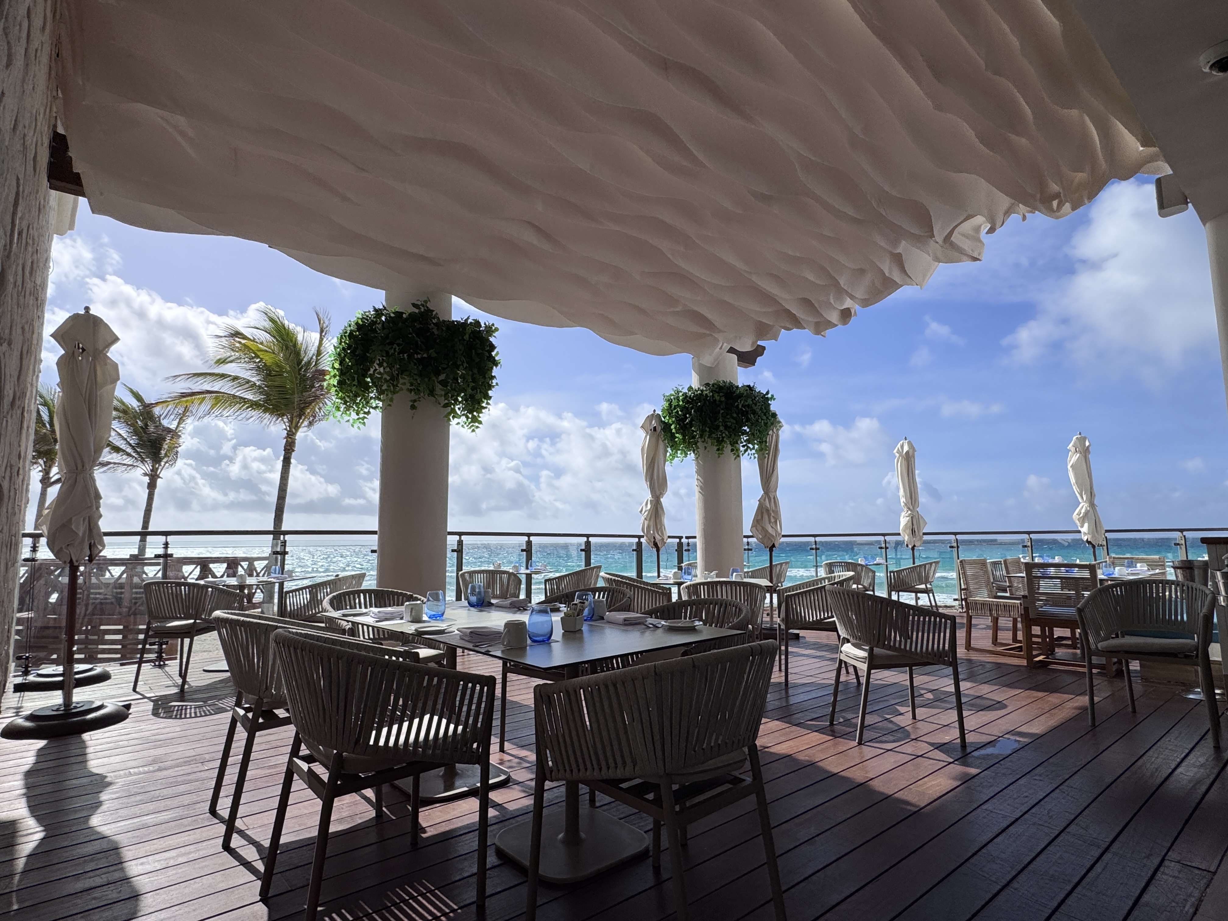 Hyatt Zilara Cancun Rooftop Terrace Dining Seating