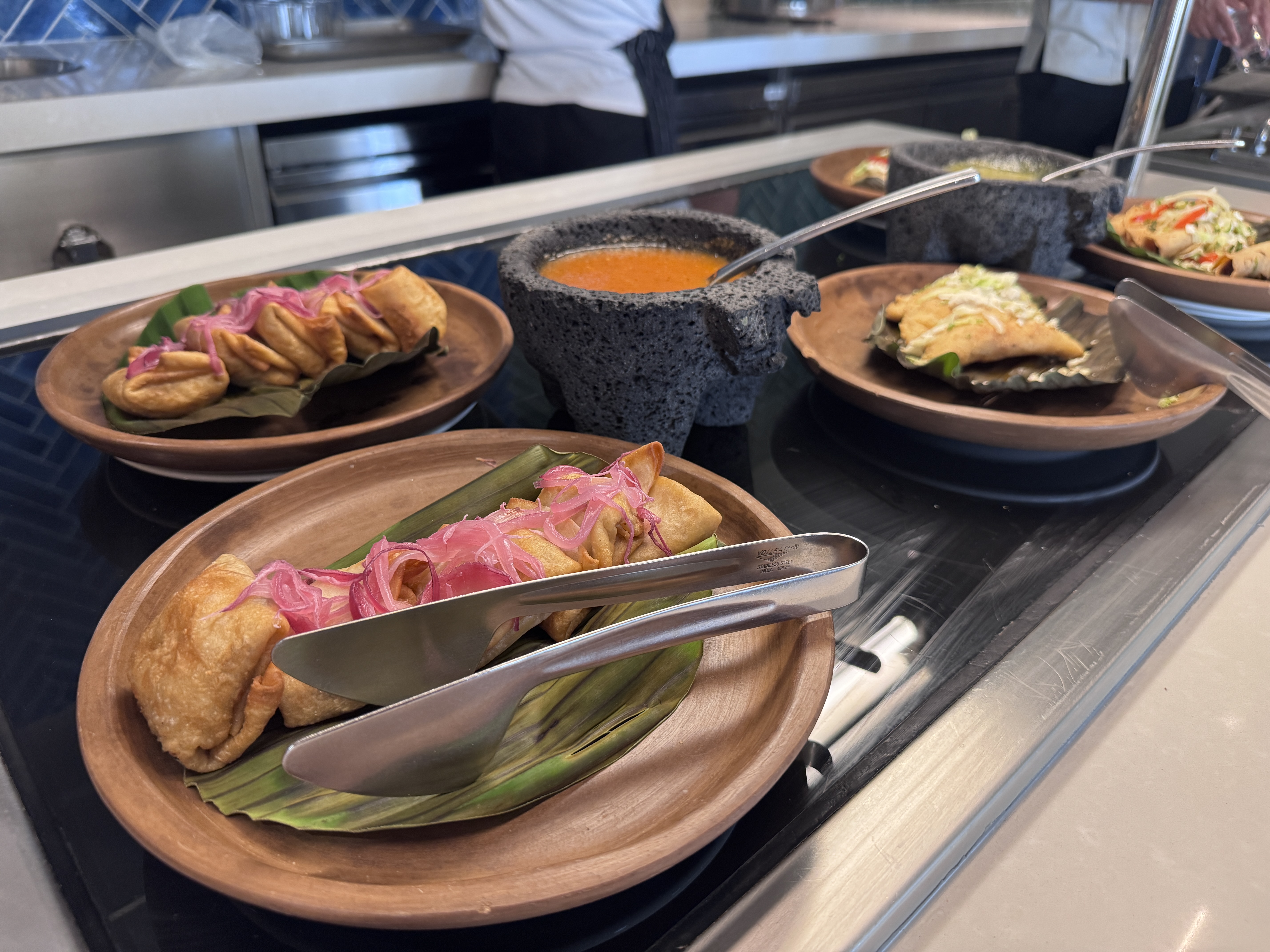 Hyatt Zilara Cancun Tacos Molcajete Buffet Spread