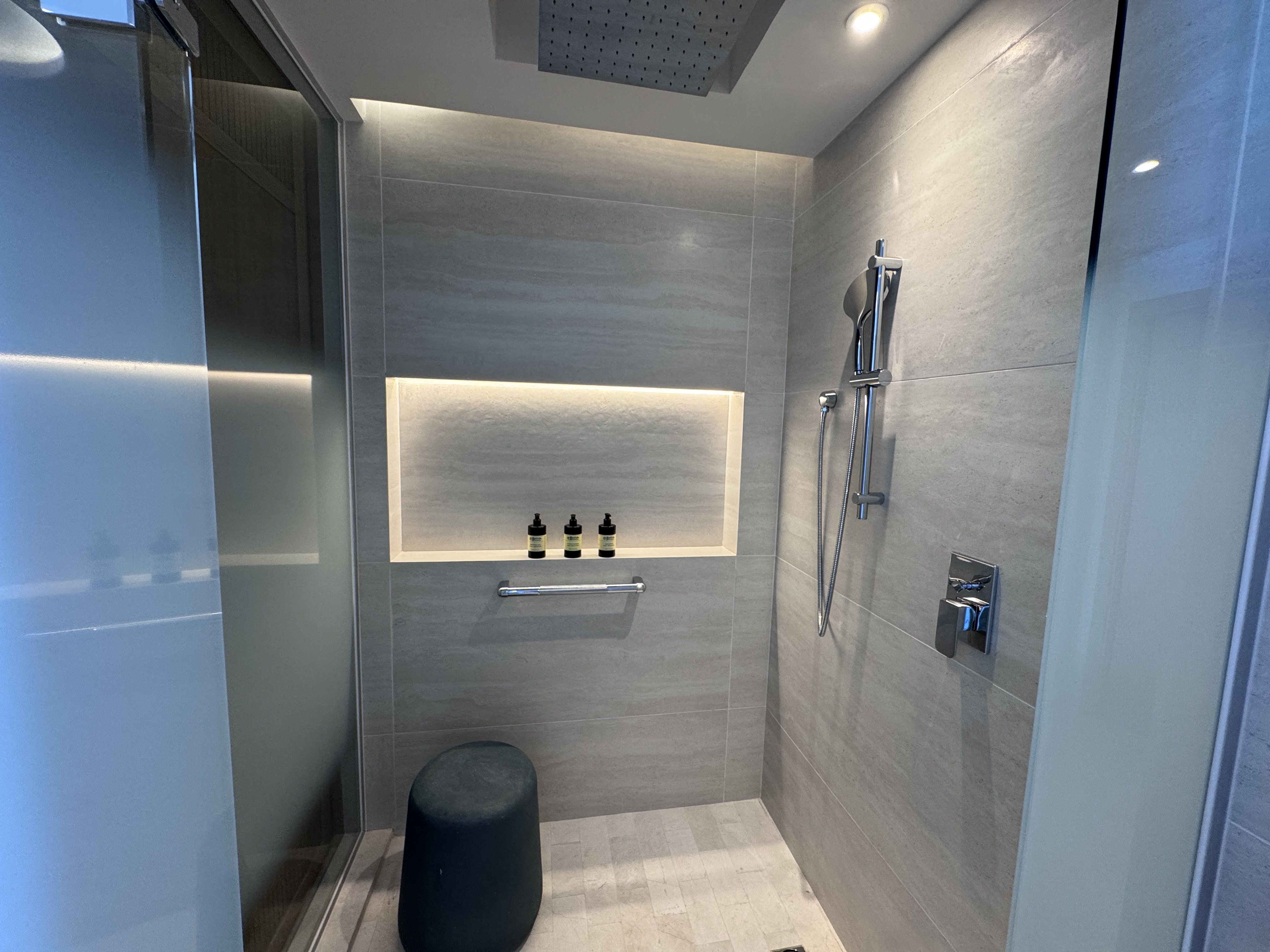 Hyatt Zilara Cancun Walk in Shower Stool