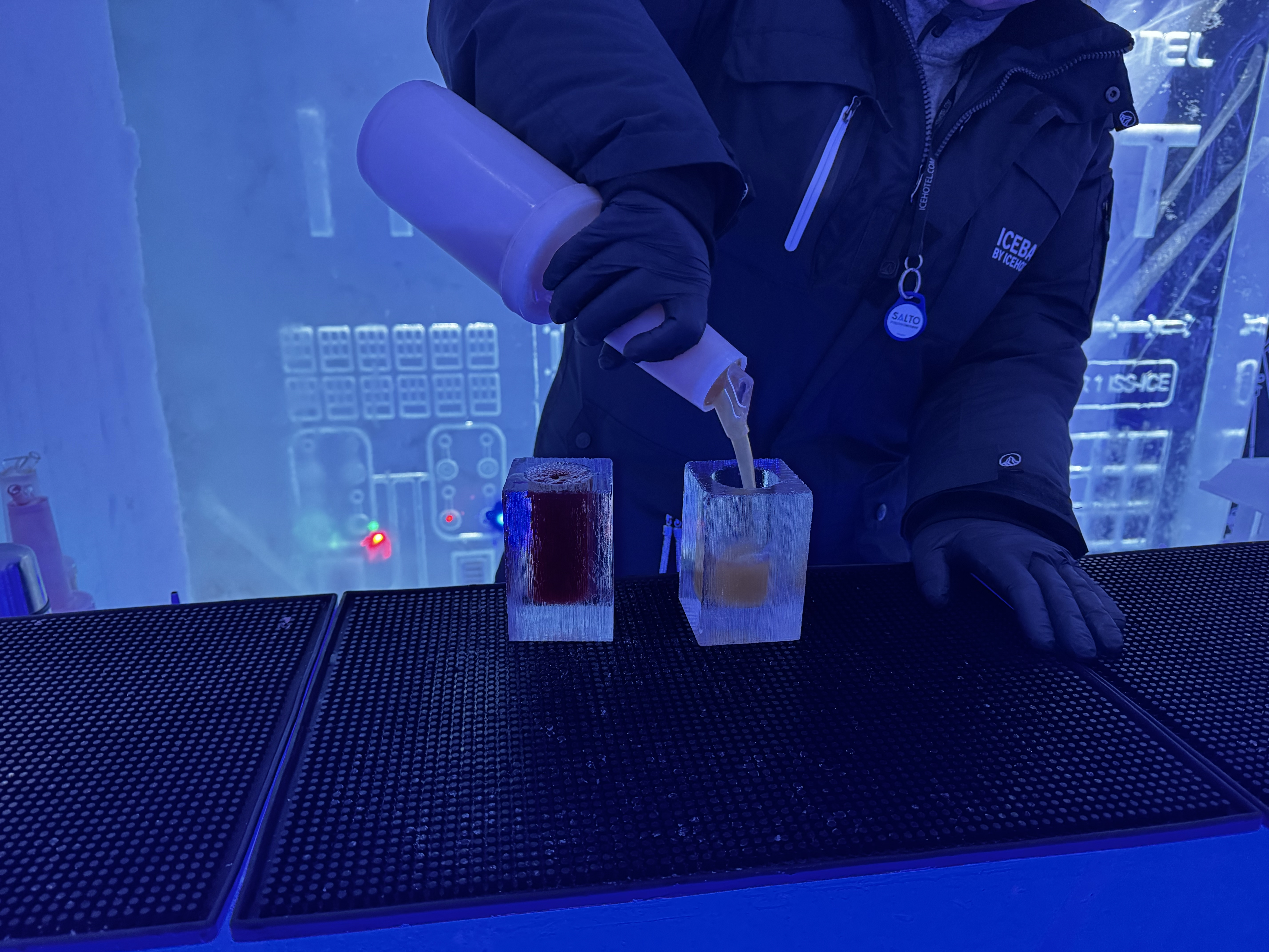 Ice Hotel Sweden Choice Ascend Ice Bar drinks
