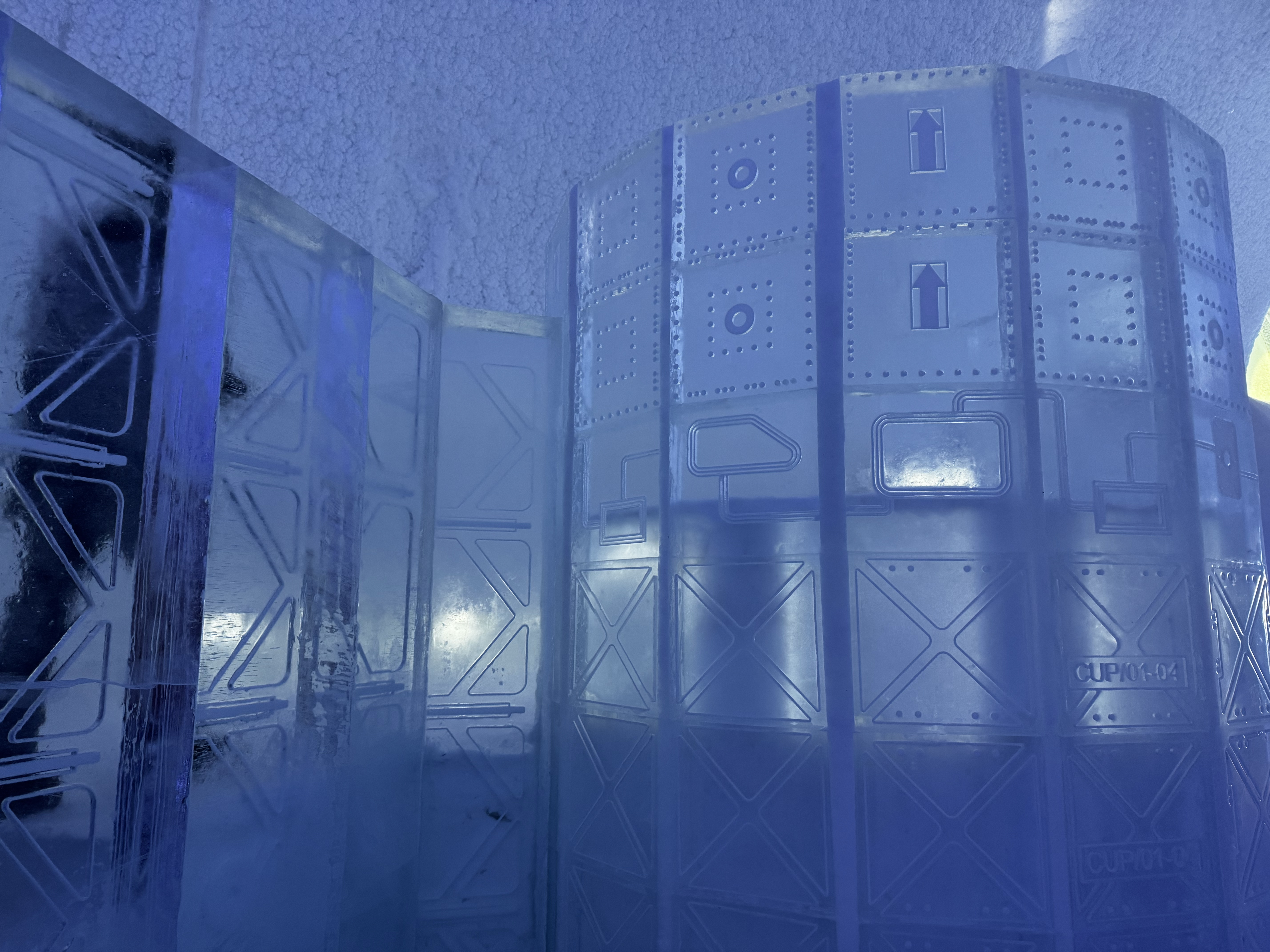 Ice Hotel Sweden Choice Ascend Ice Bar seating wall