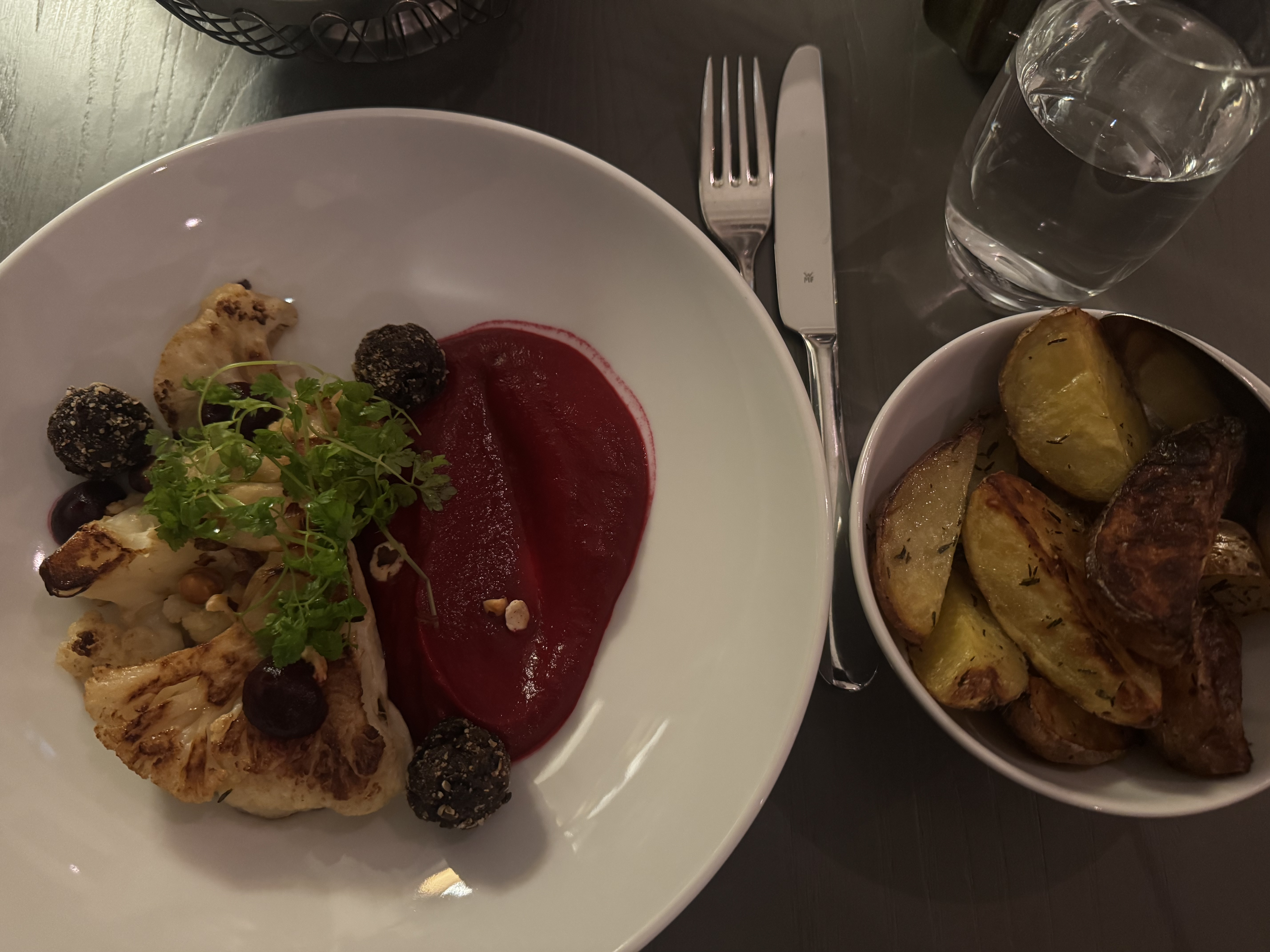 Ice Hotel Sweden Choice Ascend Restaurant cauliflower steak