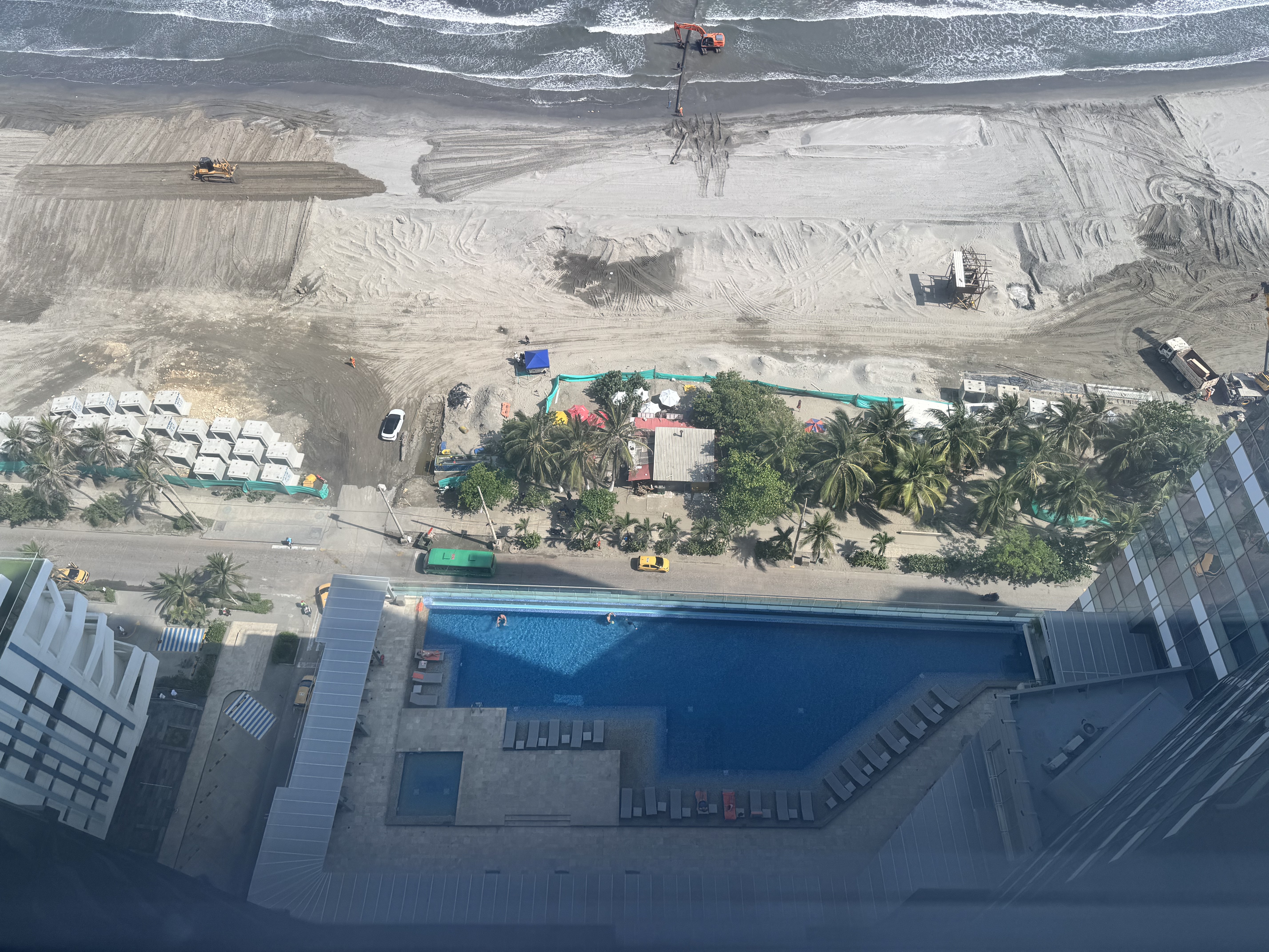 InterContinental Cartagena Overhead View Pool and Beach