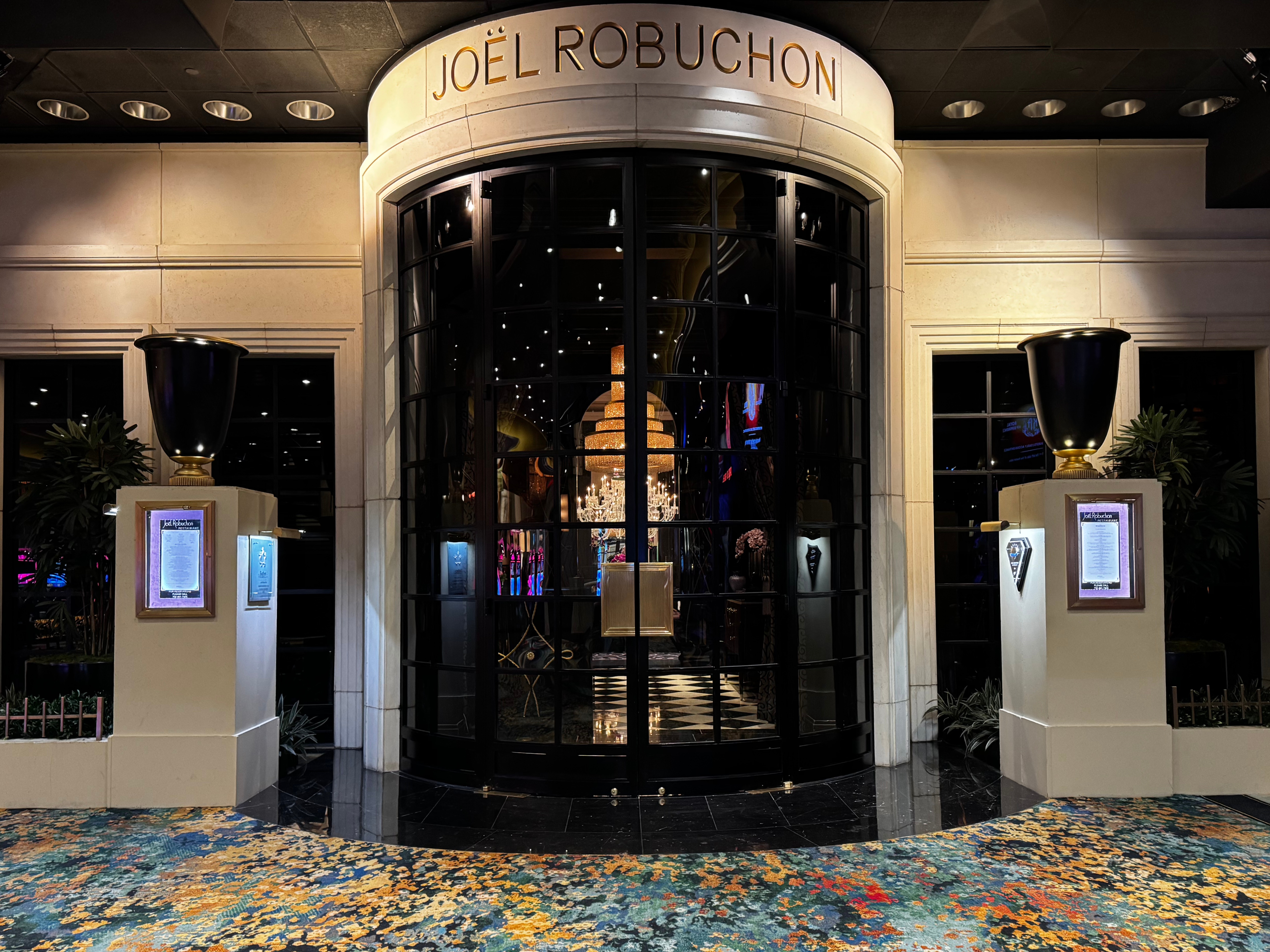 MGM Grand Las Vegas Joel Robuchon restaurant entrance MGM Grand Las Vegas Joel Robuchon restaurant entrance