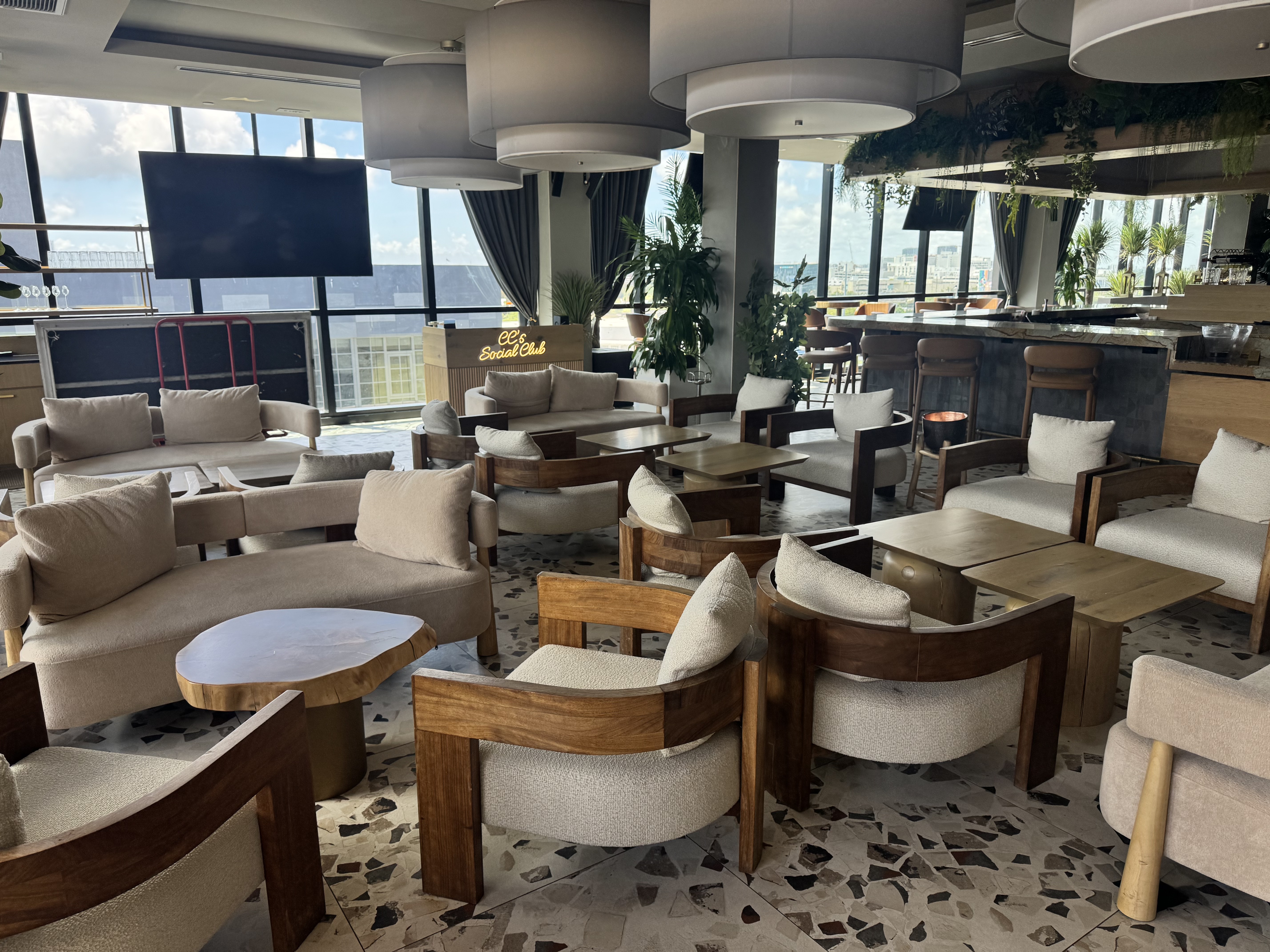Moxy Miami Wynwood Rooftop Bar Indoor Lounge