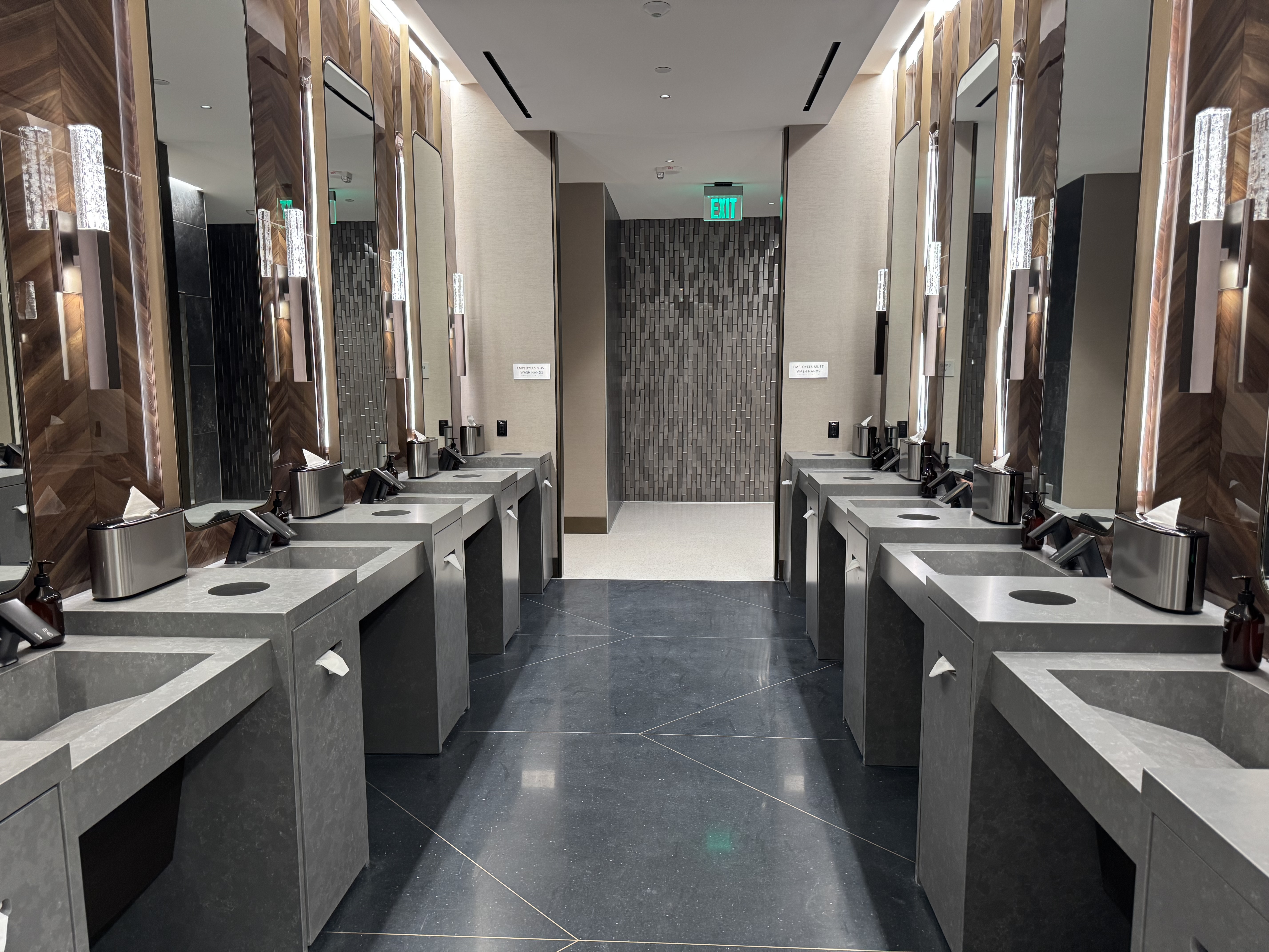 New Delta Sky Club SLC Bathroom Sinks