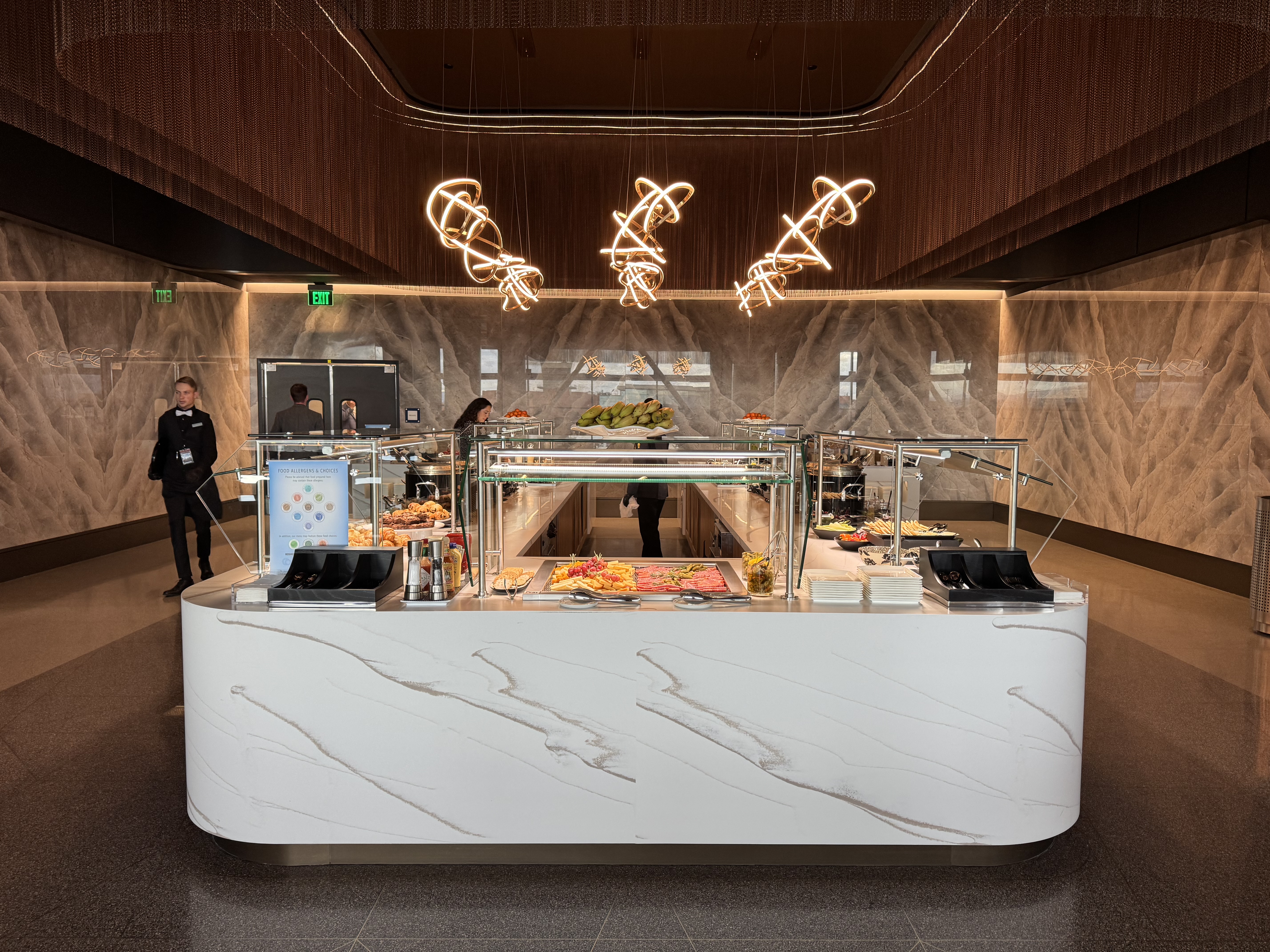 New Delta Sky Club SLC Buffet Area