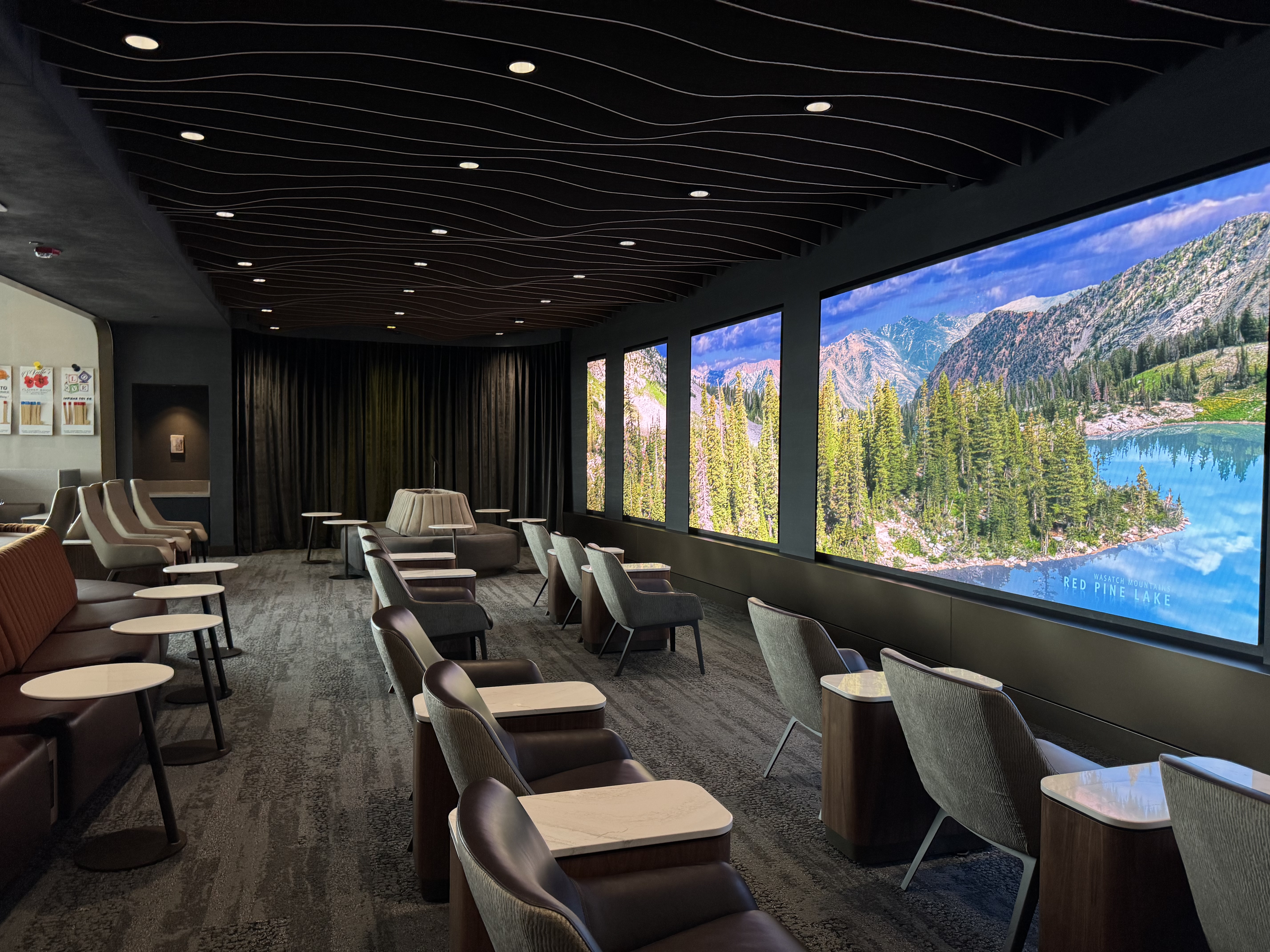 New Delta Sky Club SLC Digital Immersion Room