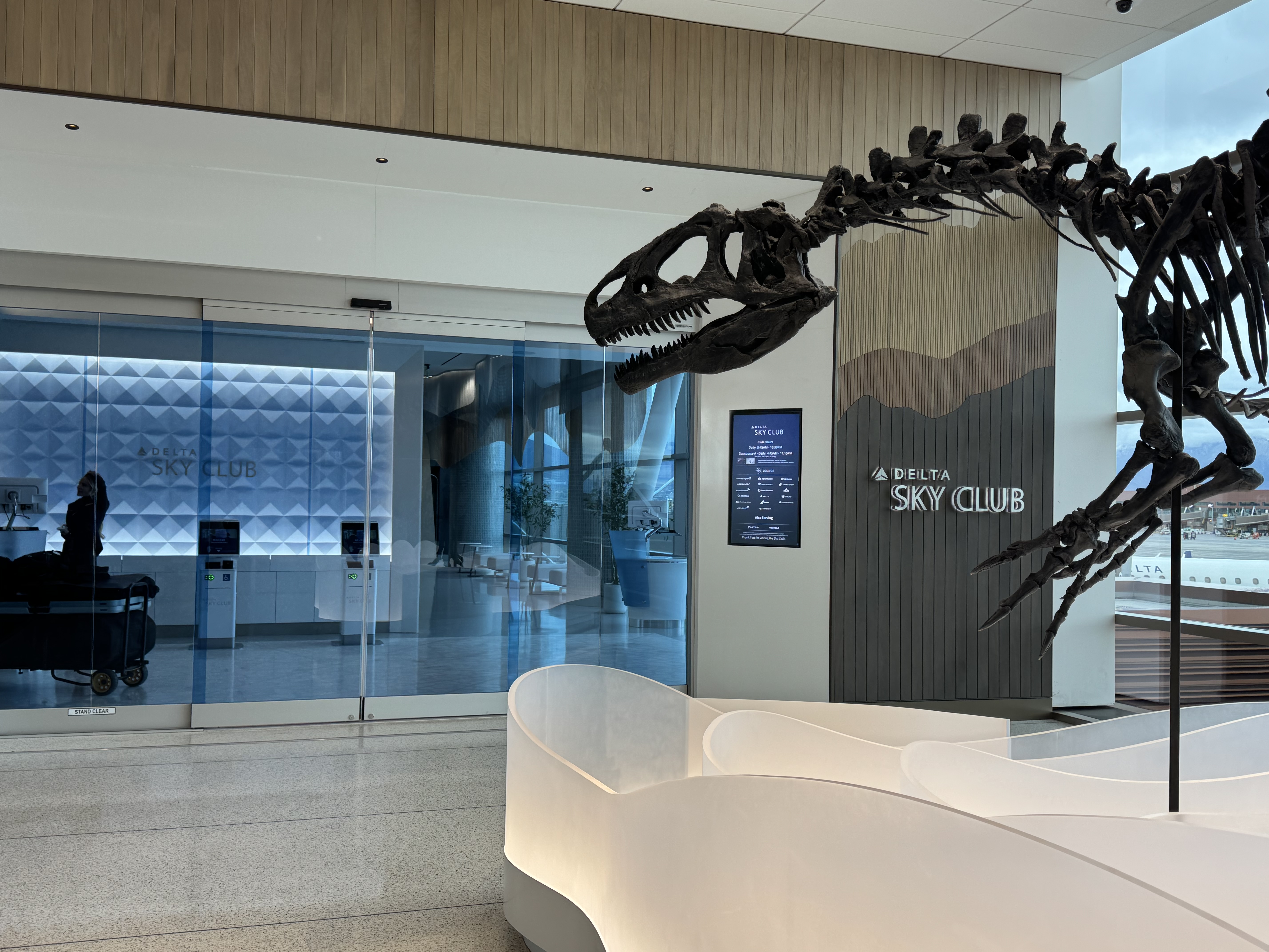 New Delta Sky Club SLC Dinosaur