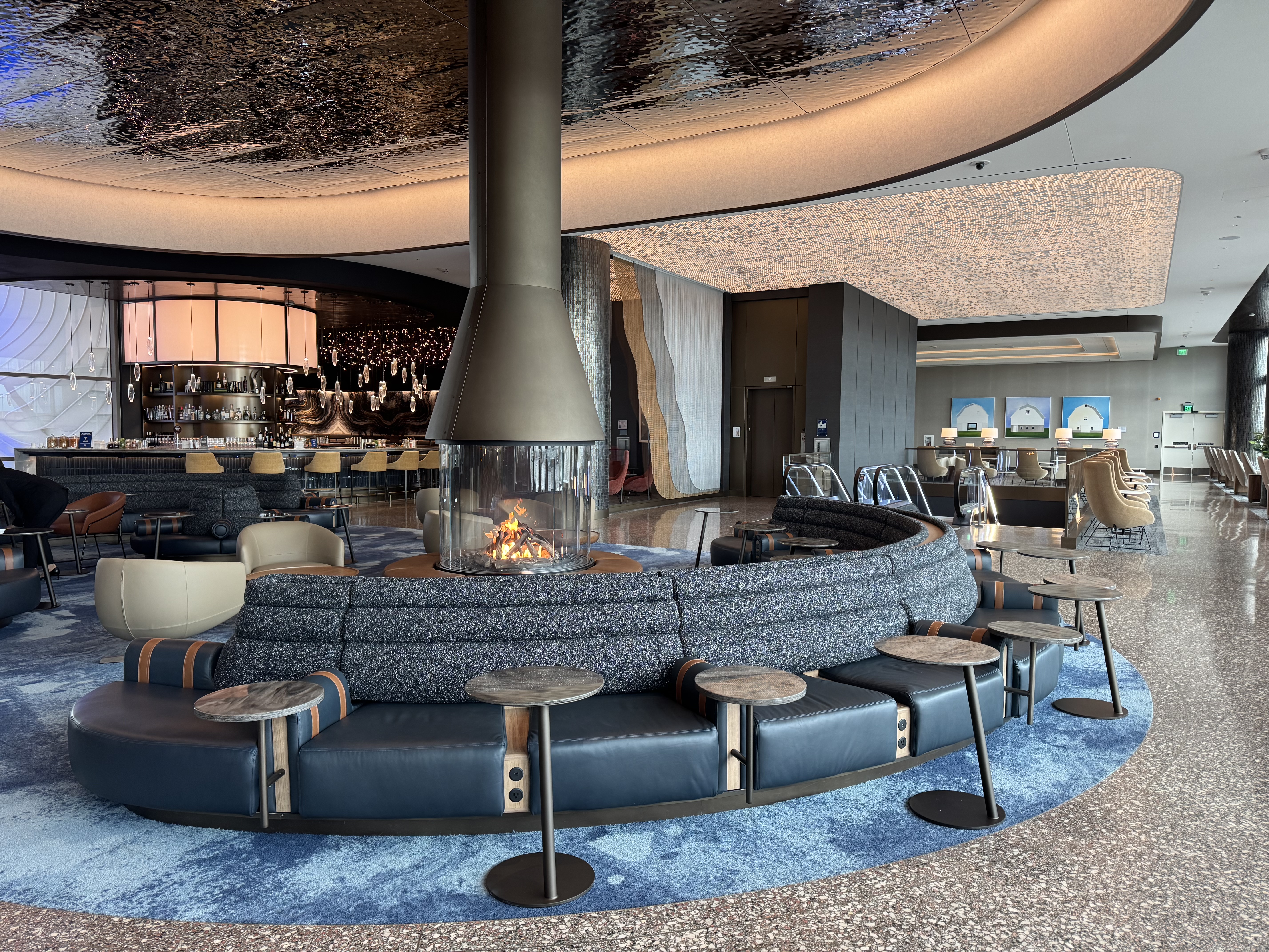 New Delta Sky Club SLC Firepit