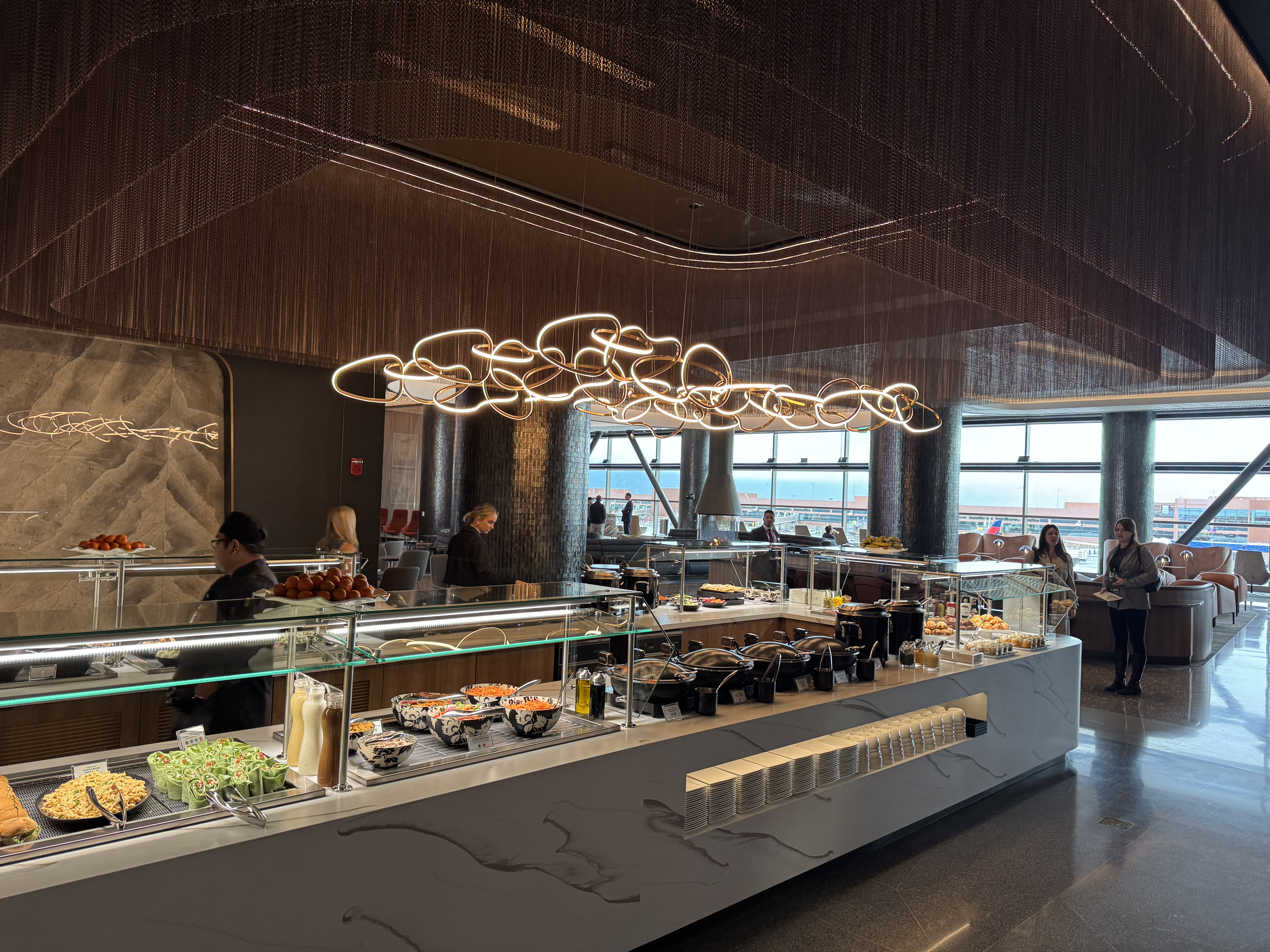 New Delta Sky Club SLC Main Buffet