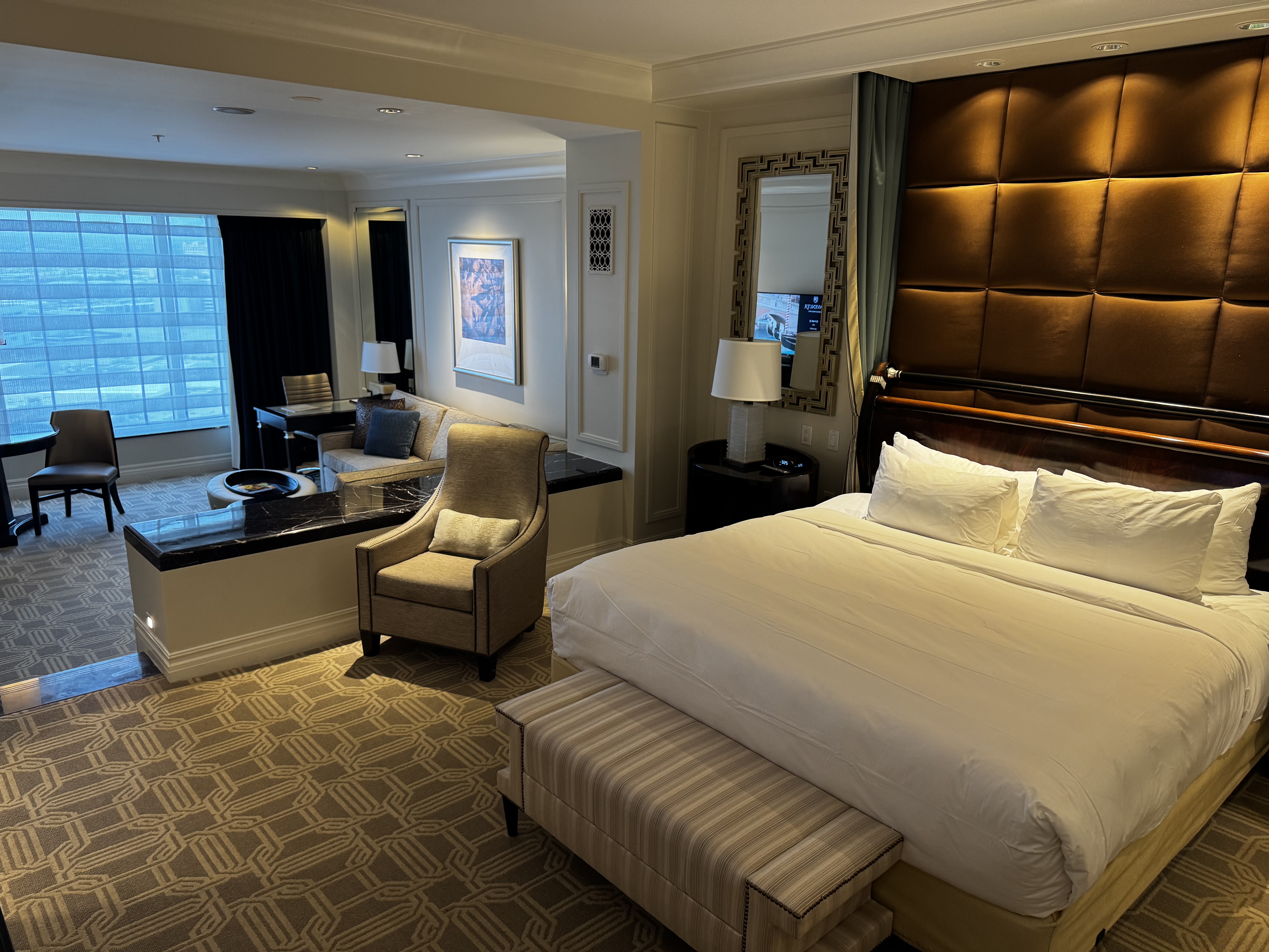 Palazzo Las Vegas Luxury King Suite bedroom Palazzo Las Vegas Luxury King Suite bedroom