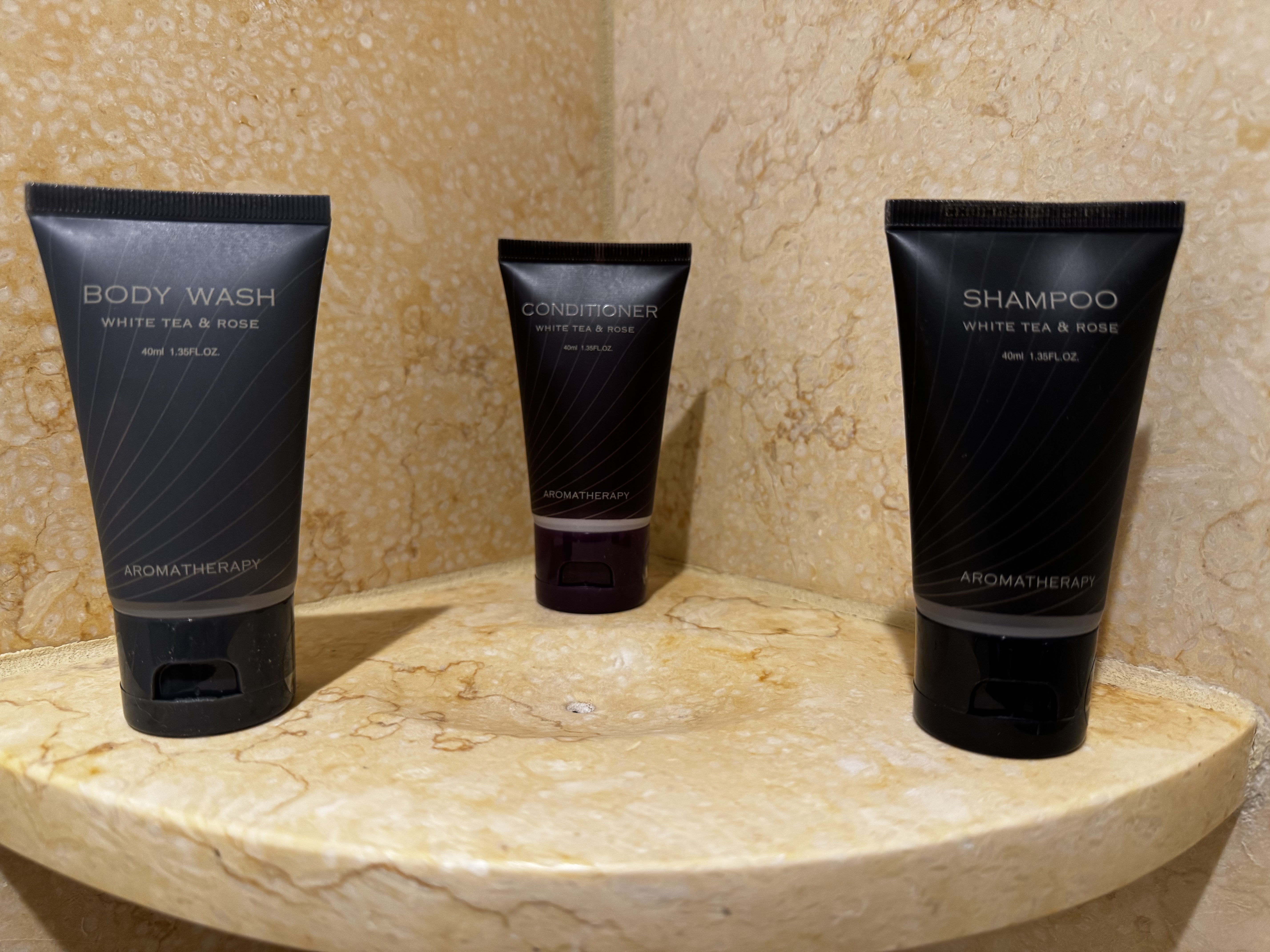 Palazzo Las Vegas Luxury King Suite shower toiletries