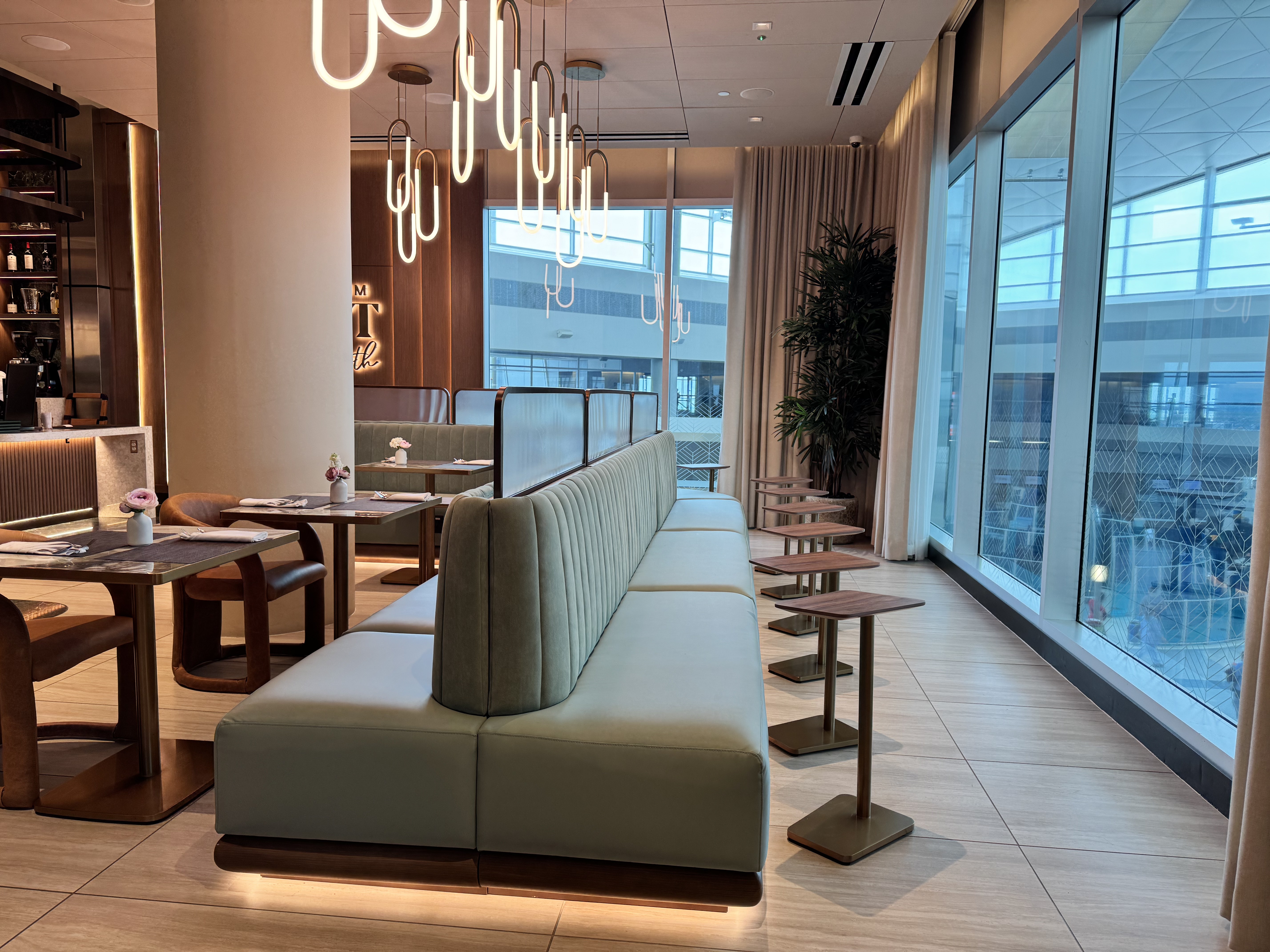 Plaza Premium First DFW Lounge Seating
