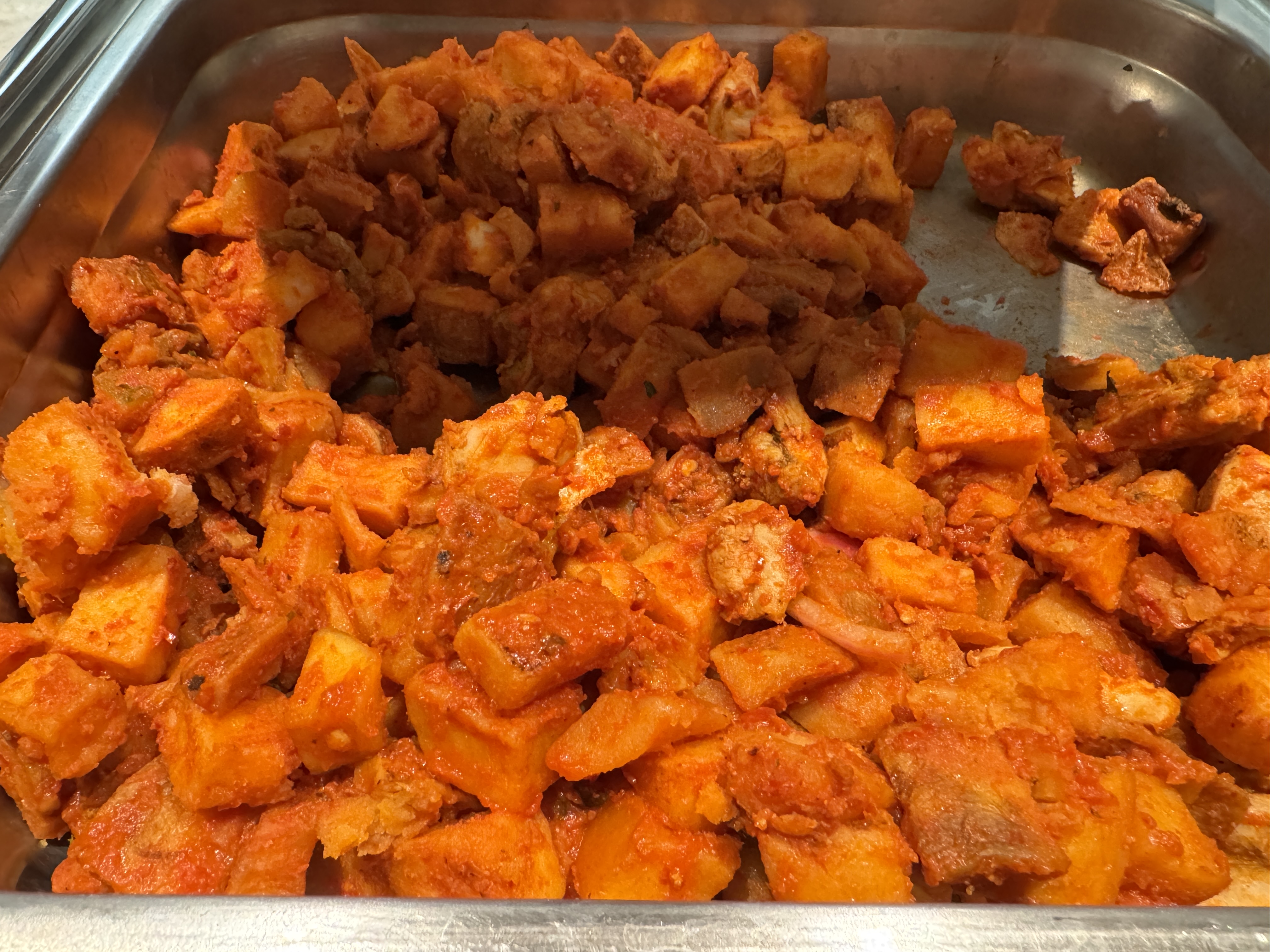 Plaza Premium Lounge DFW chicken adobo
