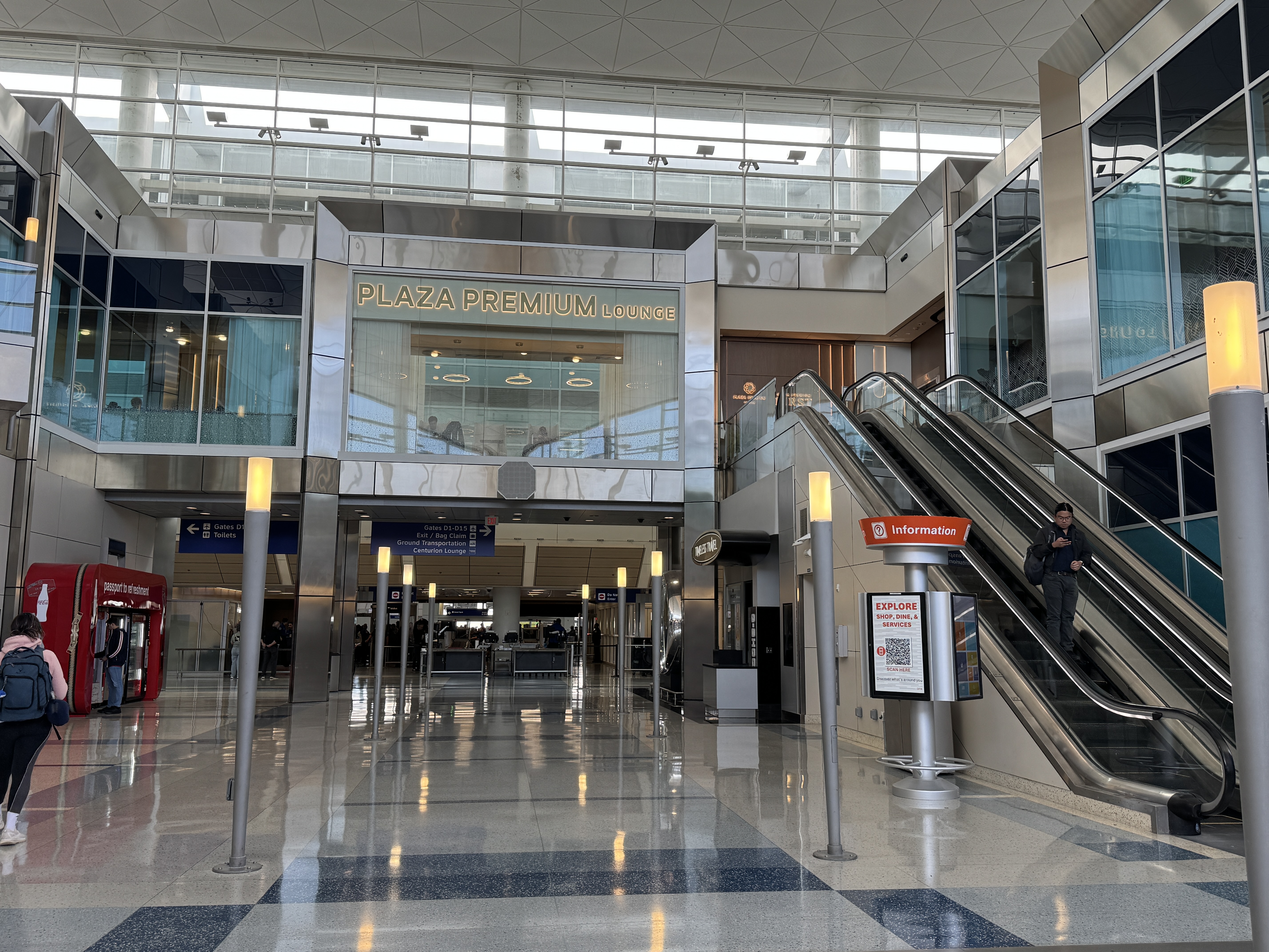 Plaza Premium Lounge DFW entrance Plaza Premium Lounge DFW entrance