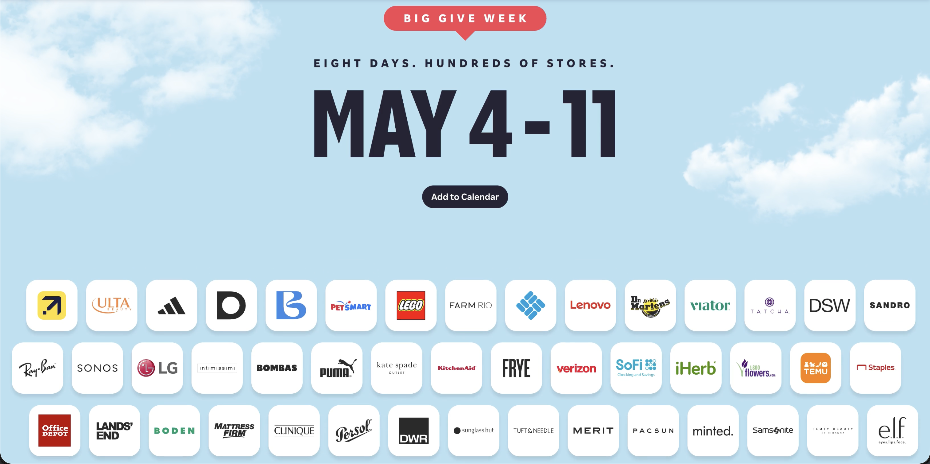 Rakuten Big Give Week May 2026