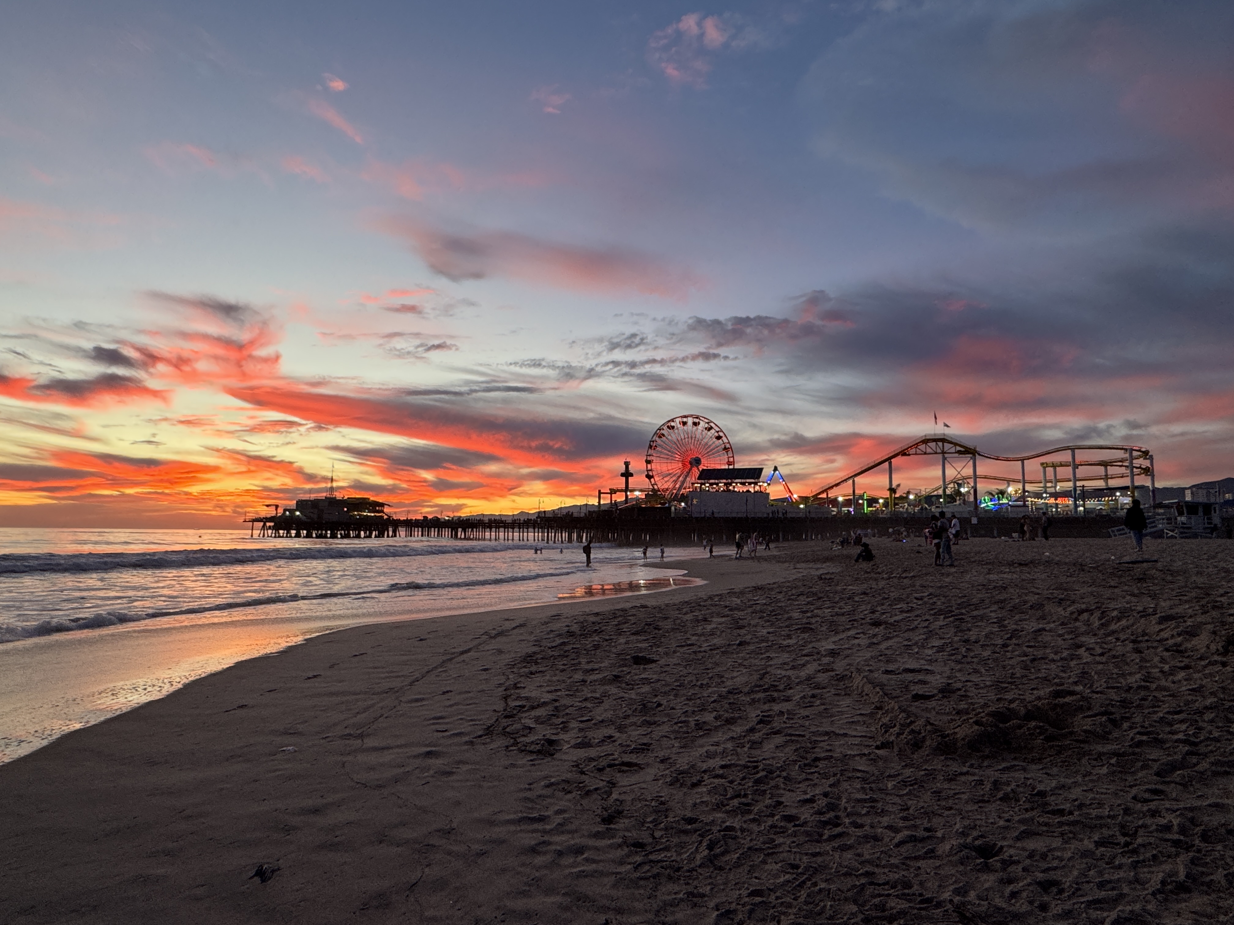 Santa Monica Pier sunset Santa Monica Pier sunset