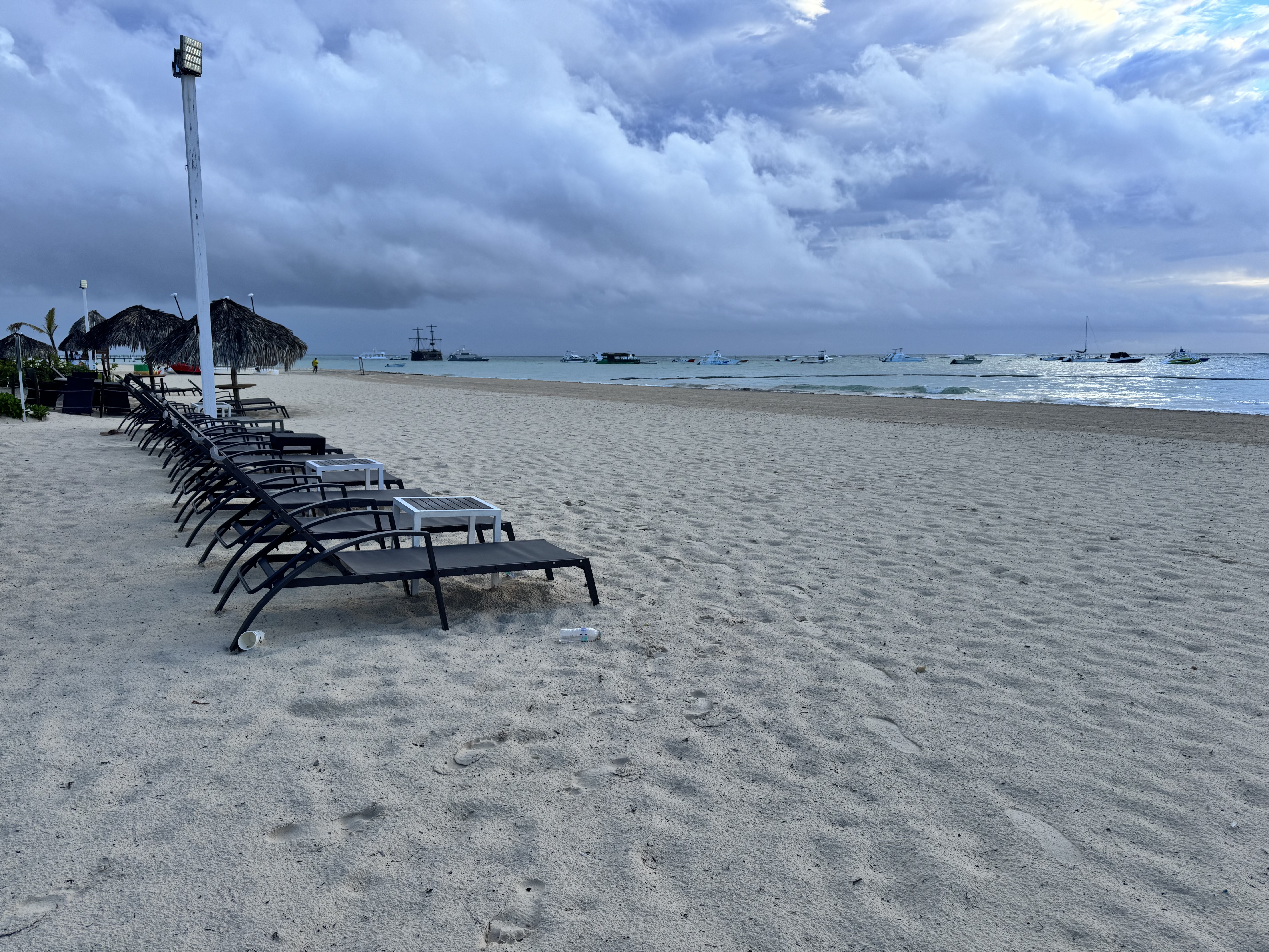 Secrets Royal Beach Punta Cana Beach Loungers Dusk