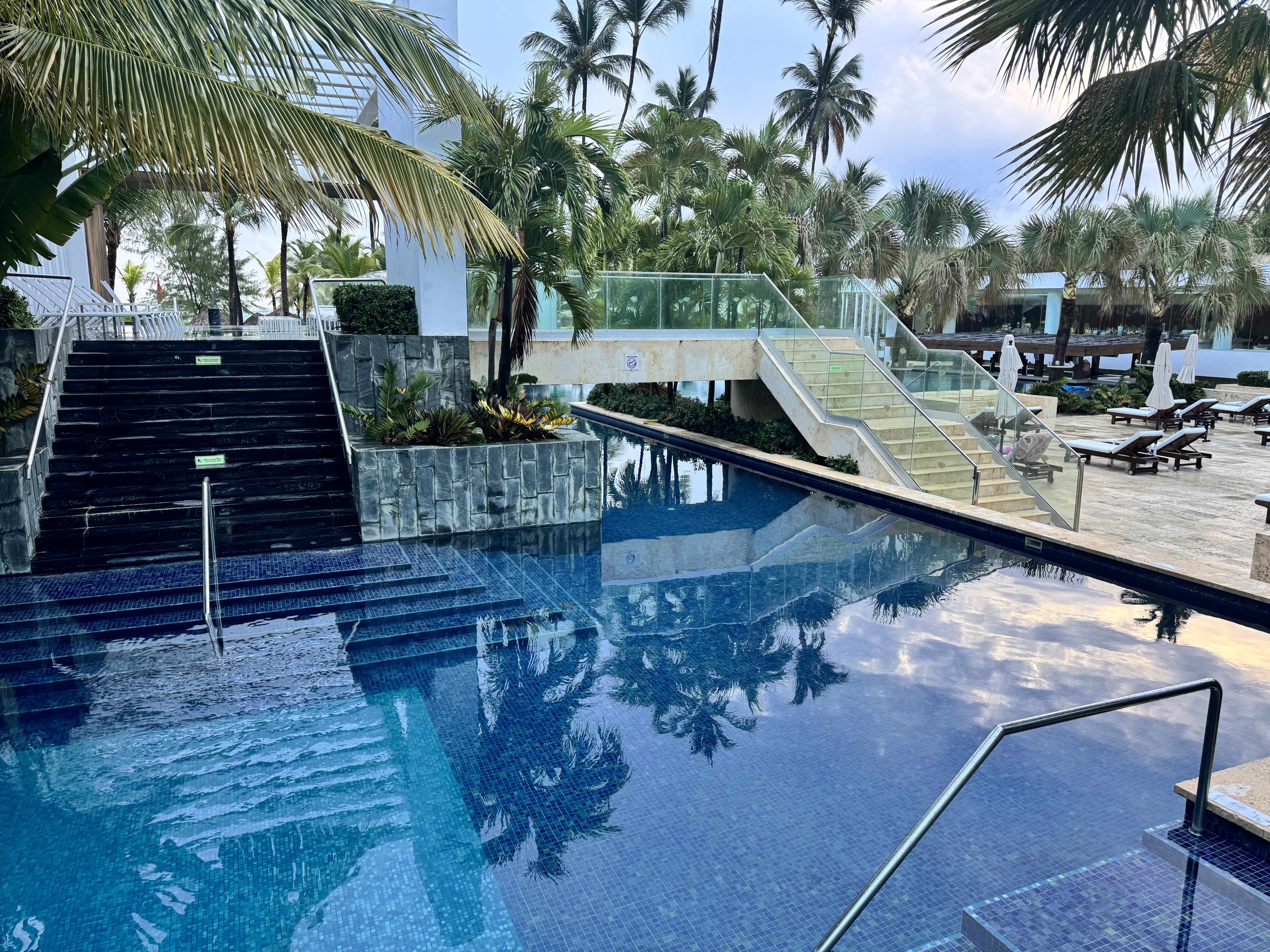 Secrets Royal Beach Punta Cana Preferred Pool Stairs Wide View