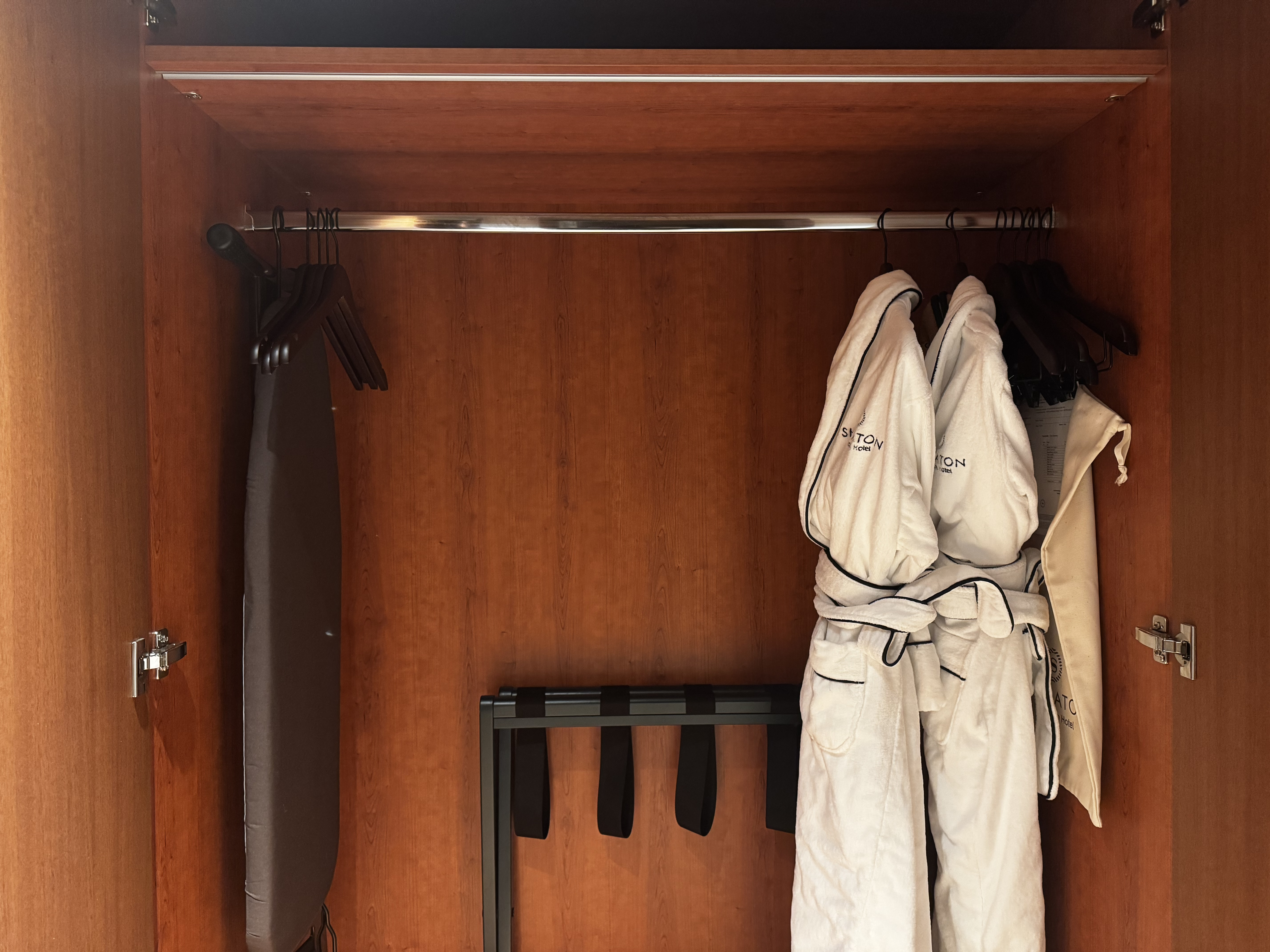 Sheraton Stockholm Hotel bedroom closet