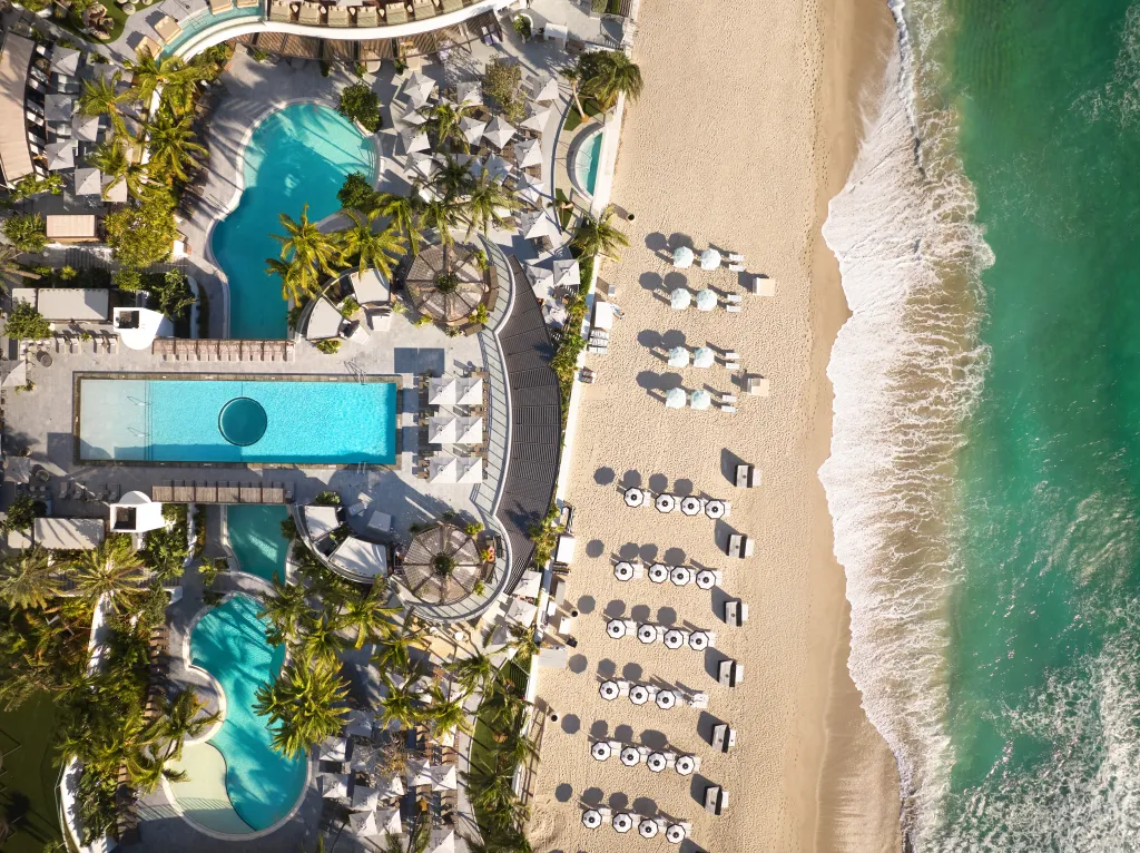 Signia by Hilton Diplomat Beach Resort aerial beach view