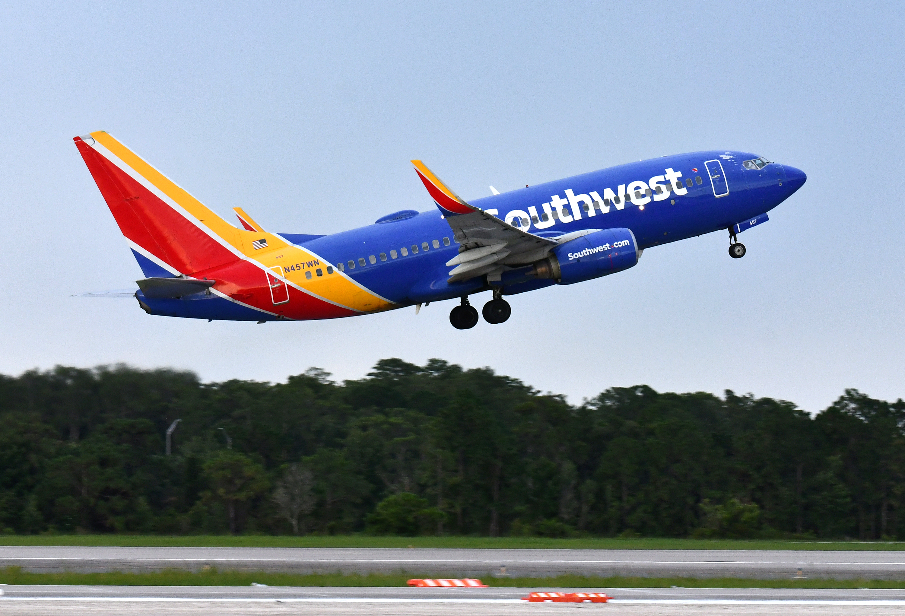 Southwest B737 700 takeoff MCO motion
