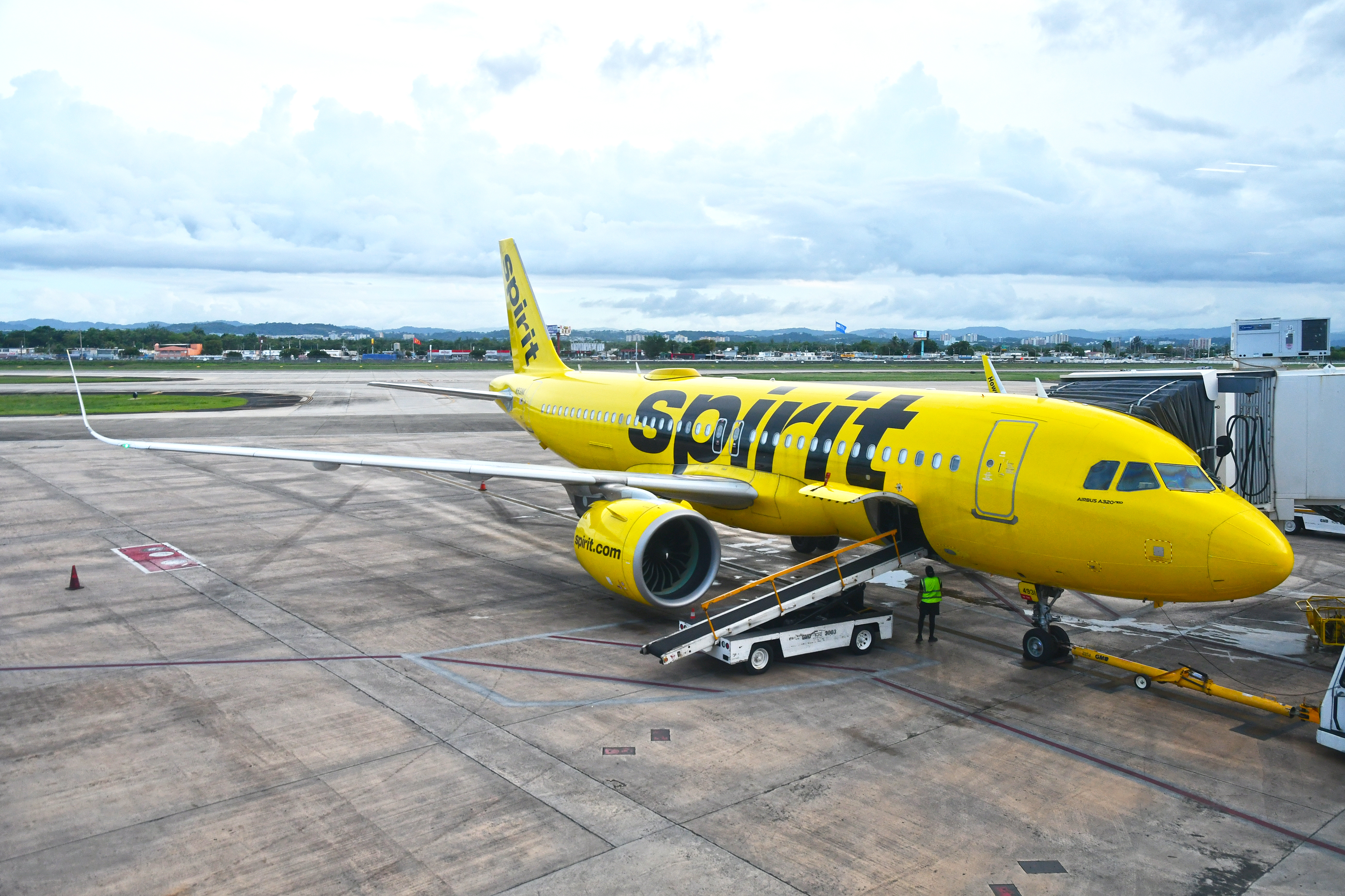 Spirit A320neo docked SJU Spirit A320neo docked SJU